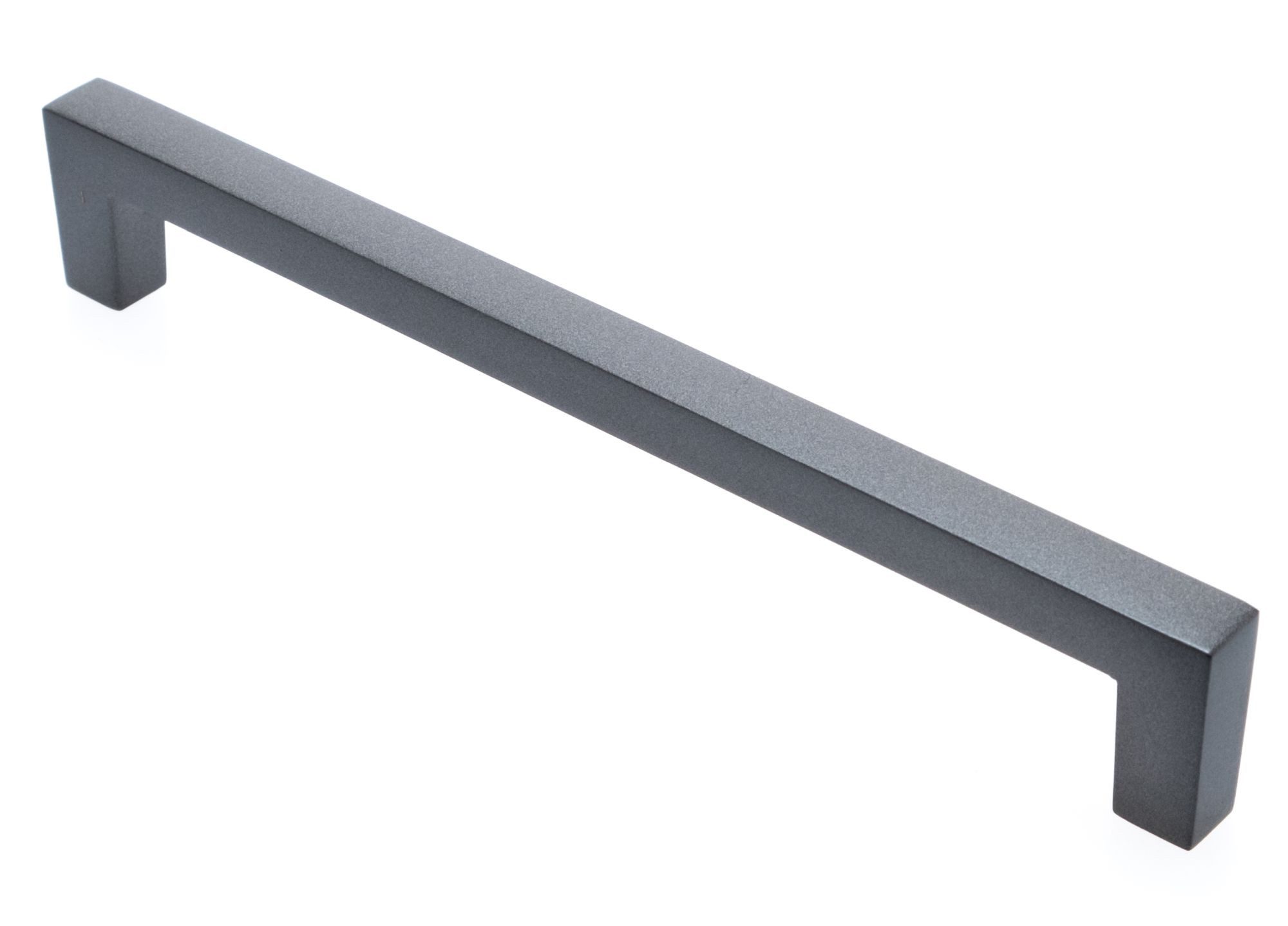 livingpoint24 Möbelgriff Möbelgriffe BA 128-192mm, Küchengriffe Grau, Schrankgriffe eckig (1-St., 14)