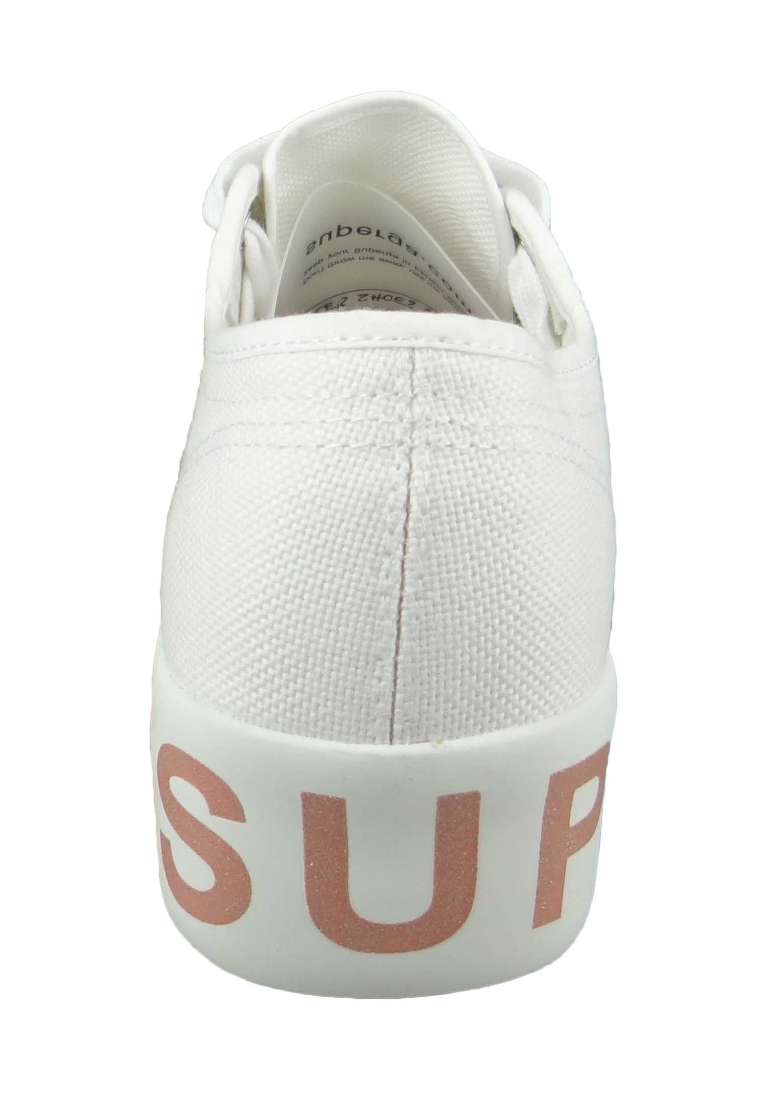 Schuhe Alle Sneaker Superga S111TRW 2790 COTW Glitterlettering A01 white bronze Sneaker