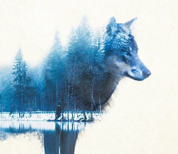 Close Up Poster Forest Wolf Poster Madeleine 91,5 x 61 cm
