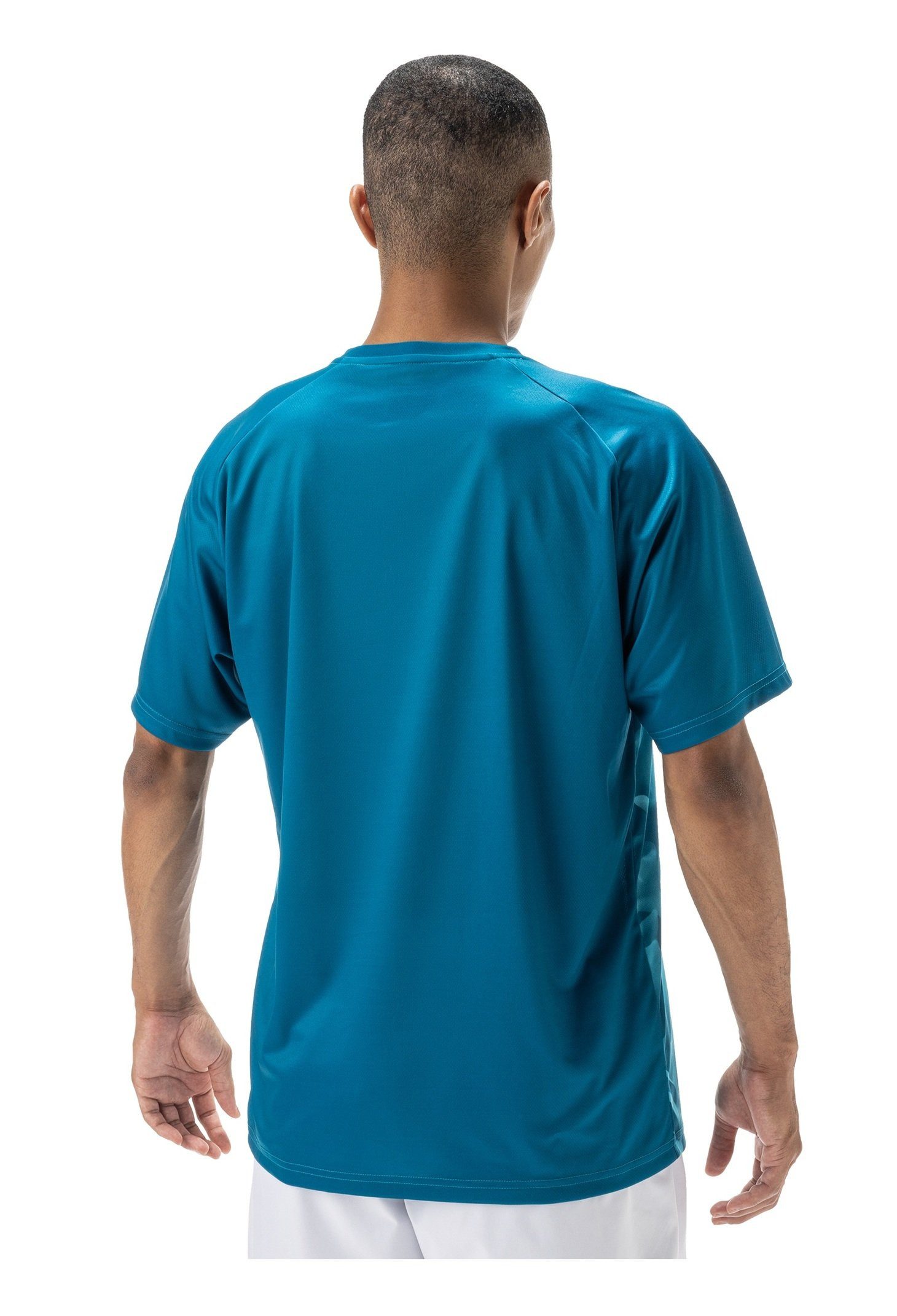 Yonex T-Shirt Crew Neck Club Team YM0033 (100% Polyester) 2025 blaugrün Herren