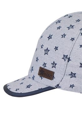 Sterntaler® Beanie Schirmmütze (1-St., Baby Hut mit UV-Sonnenschutz 50+ perfekt für den Sommer) Kindermütze aus Baumwollstoff mit Sterne-Druck