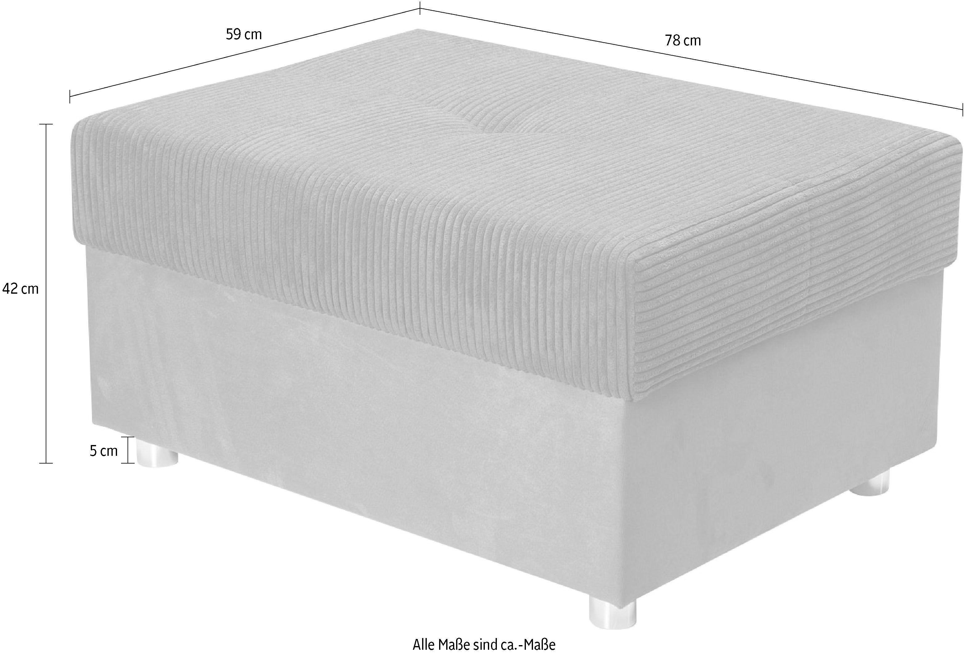 COLLECTION AB Hocker Italia, Inklusive komfortablen günstig online kaufen