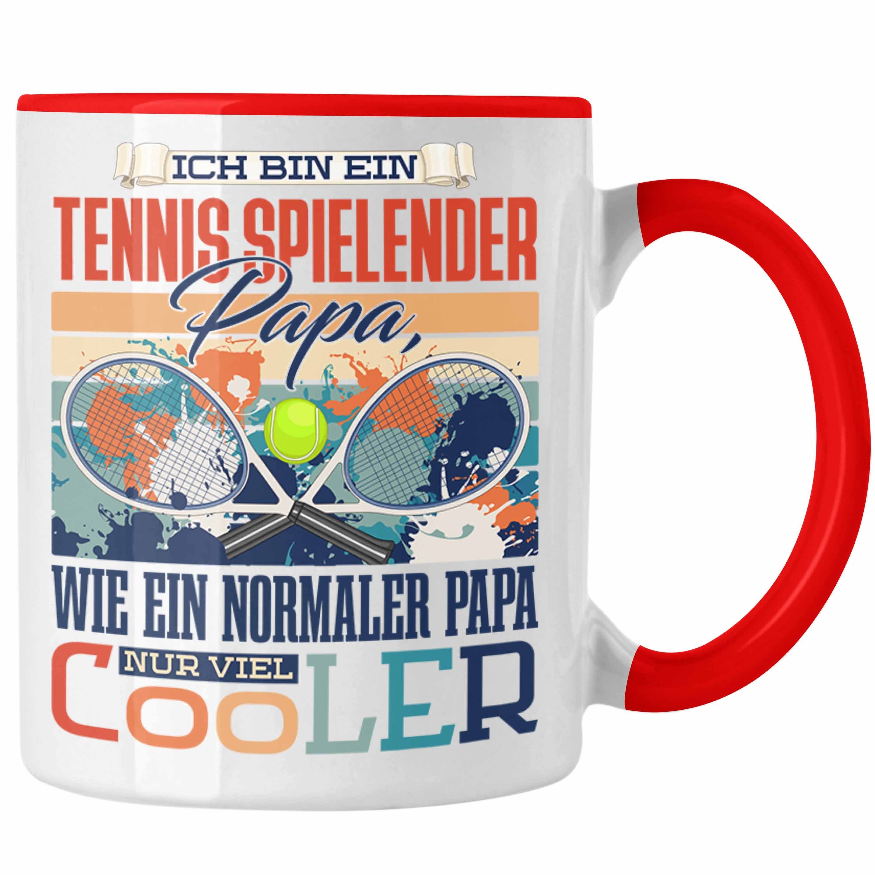 Papa Rot Tasse Trendation zum Vater Tasse Geschenkidee Vaterta Trendation Geschenk - Tennis