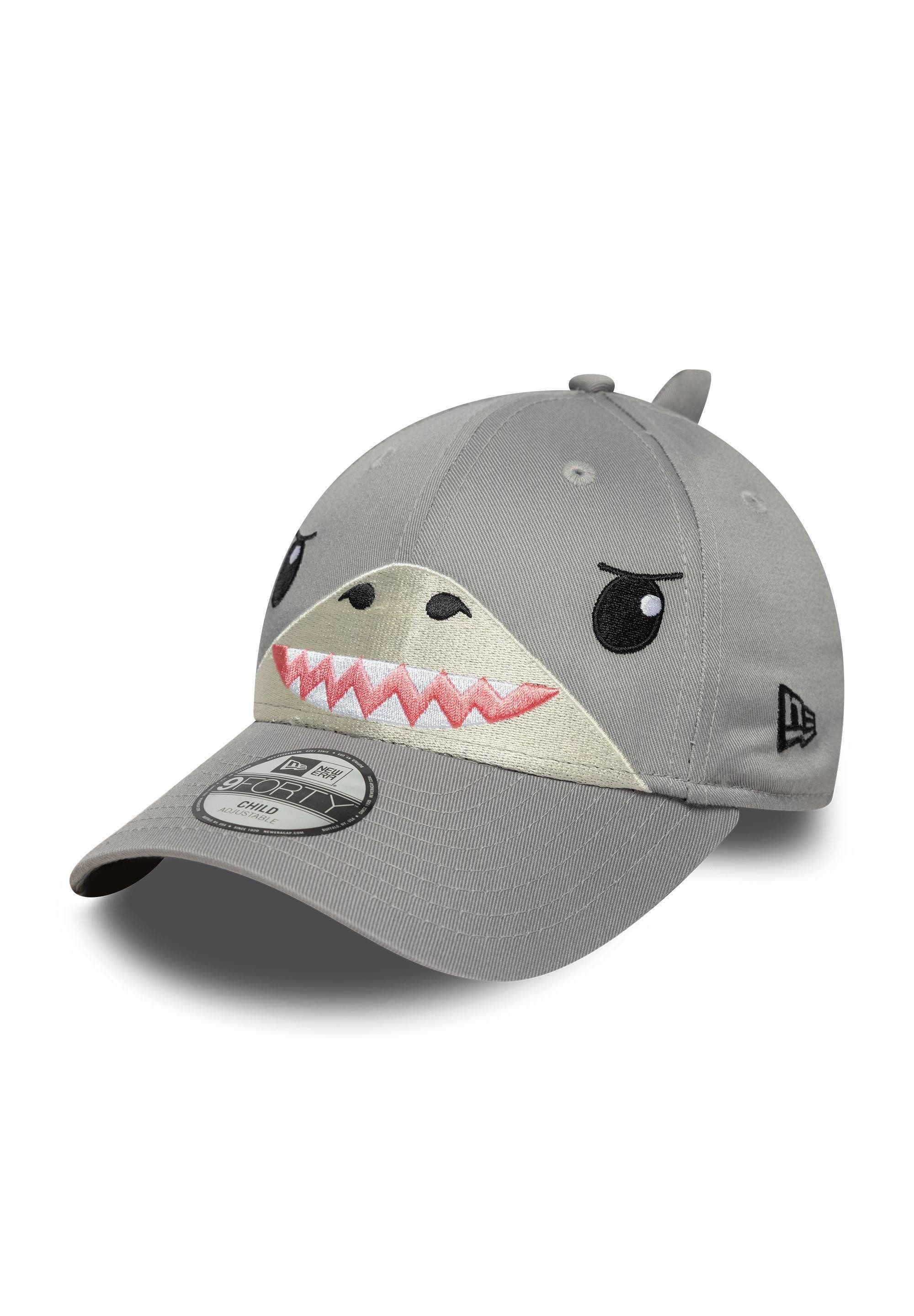 Baseball Cap Hai Gesicht New Era 9Forty Kids Cap Grau