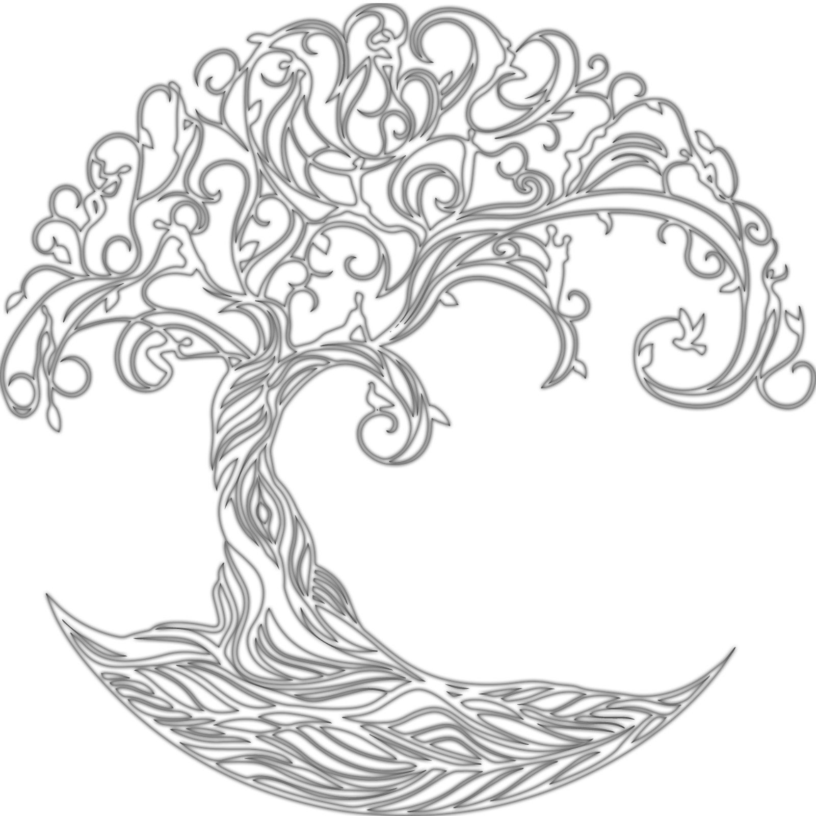 Wanddekoobjekt Kreative Blume Baum Metall Kunst Wanddekoration, Baum des Lebens