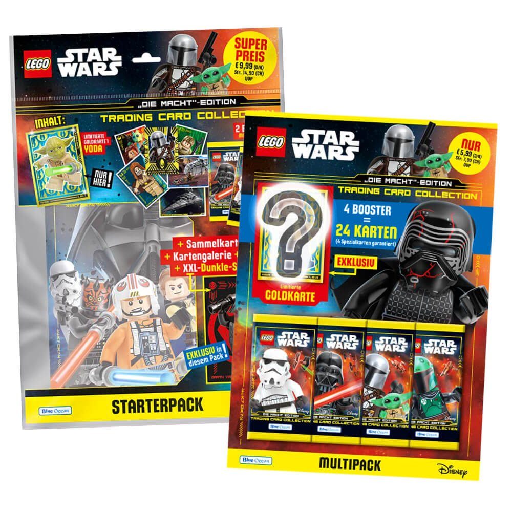 Blue Ocean Sammelkarte Lego Star Wars Karten Trading Cards Serie 4 - Die  Macht Sammelkarten, Lego Star Wars Serie 4 - 1 Starter + 1 Multipack Karten