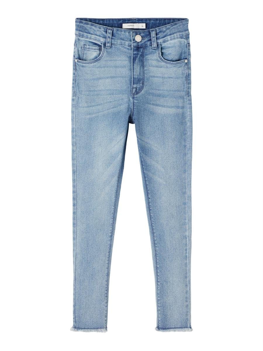 Name It Skinny-fit-Jeans NKFPOLLY DNMTECE 2612 HW A PANT NOOS weich, schlank, elastisch, Franzen
