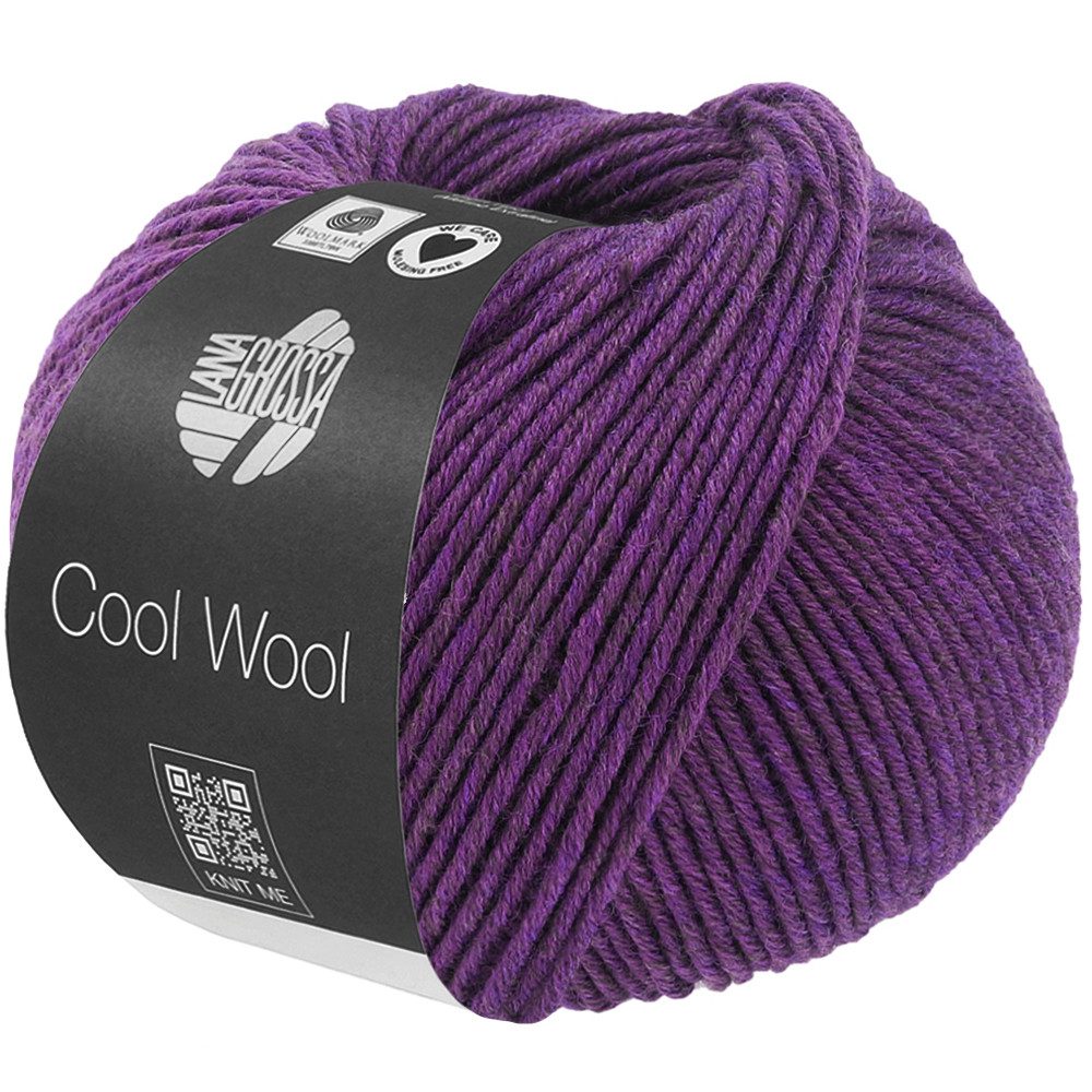 LANA GROSSA COOL WOOL MÉLANGE (We Care) Extrafeine Merinowolle Häkelwolle, 160 m (Extrafeine Merinowolle für feine Strickprojekte, Mélange-Look für ausdrucksstarke Strickprojekte), 50 g