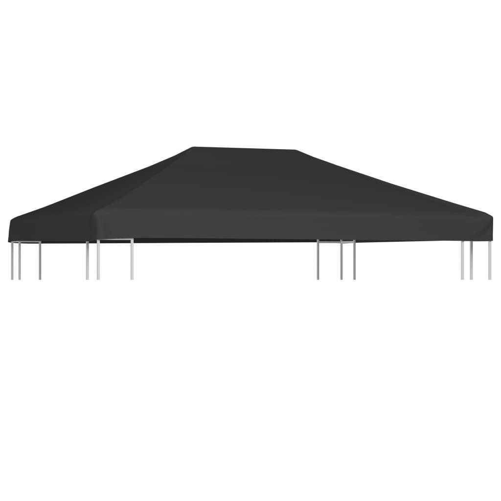 vidaXL Pavillon-Ersatzdach Pavillondach 310 g/m² 4x3 m Grau, 400 x 300 cm
