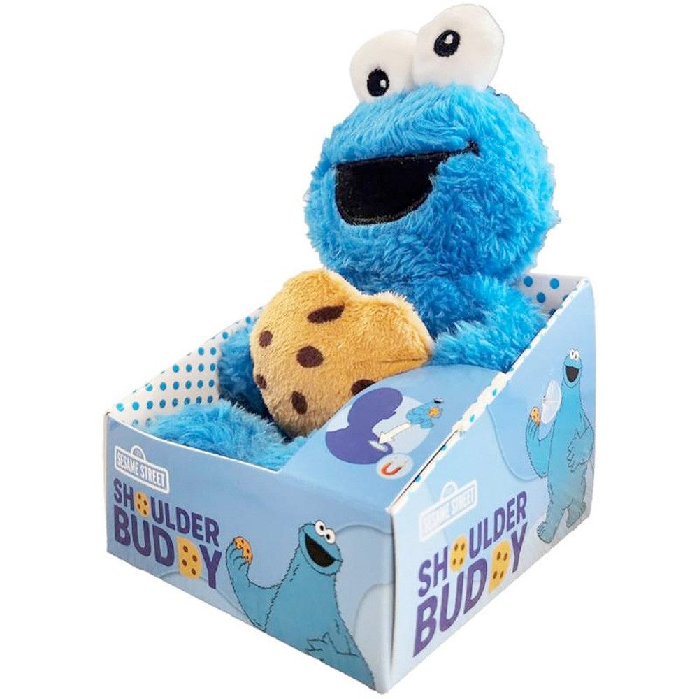 Krümelmonster Plüschfigur Shoulder Buddy Krümelmonster w/Cookie, 15 cm