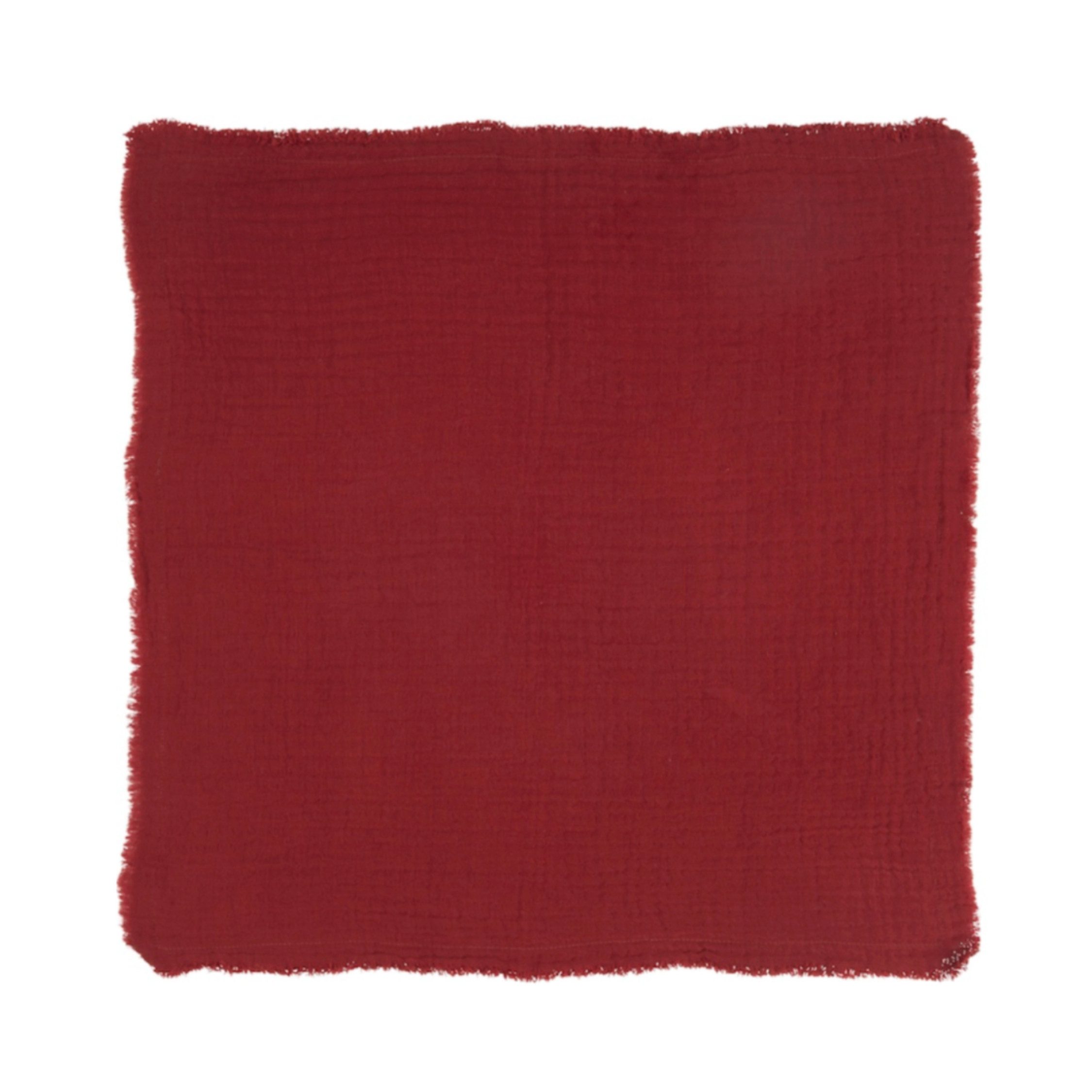 Ib Laursen Stoffserviette Ib Laursen Stoffserviette doppelt gewebt Rot 40x40 cm