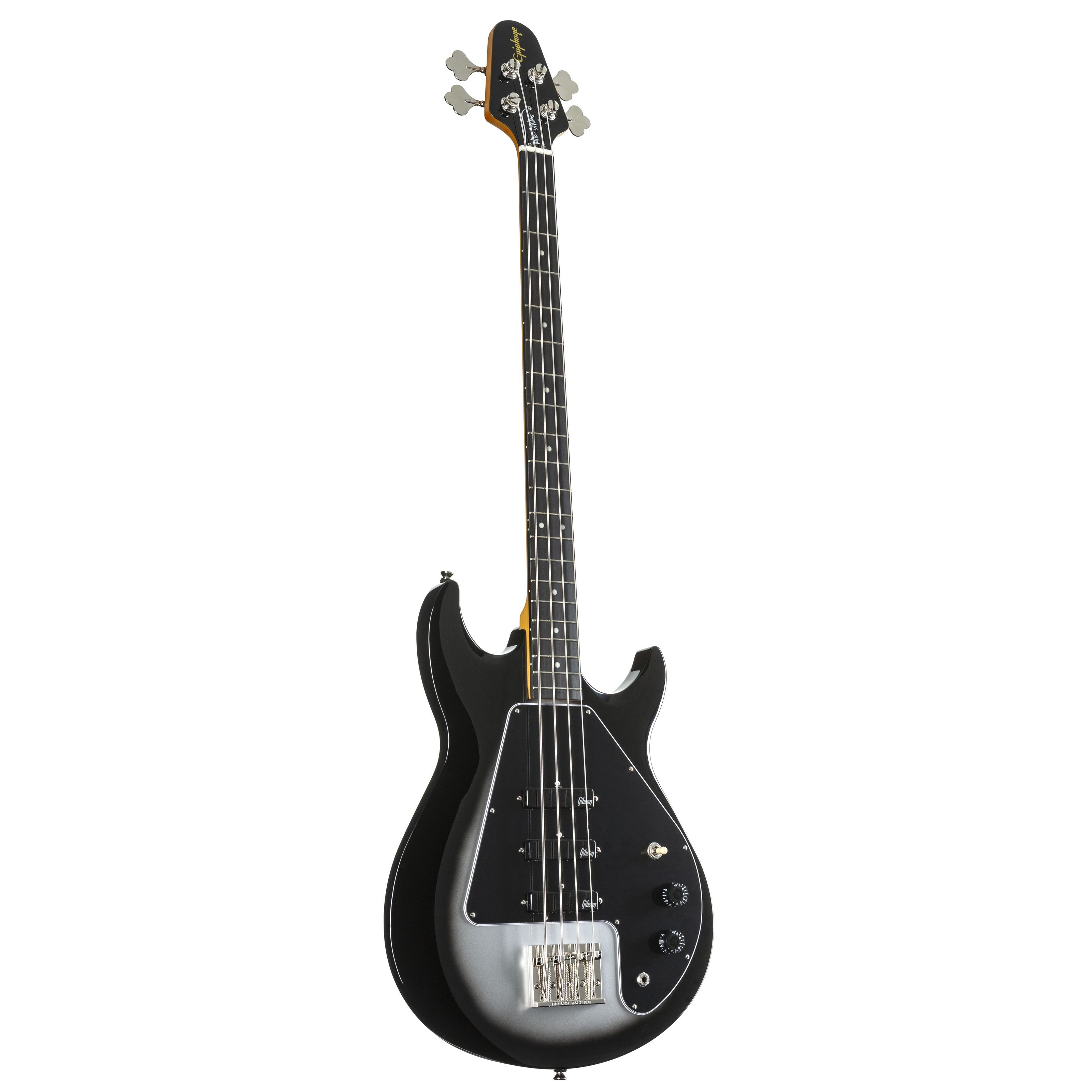 Epiphone E-Bass, E-Bässe, 4-Saiter E-Bässe, Mike Dirnt Grabber G-3 Silverburst - E-Bass