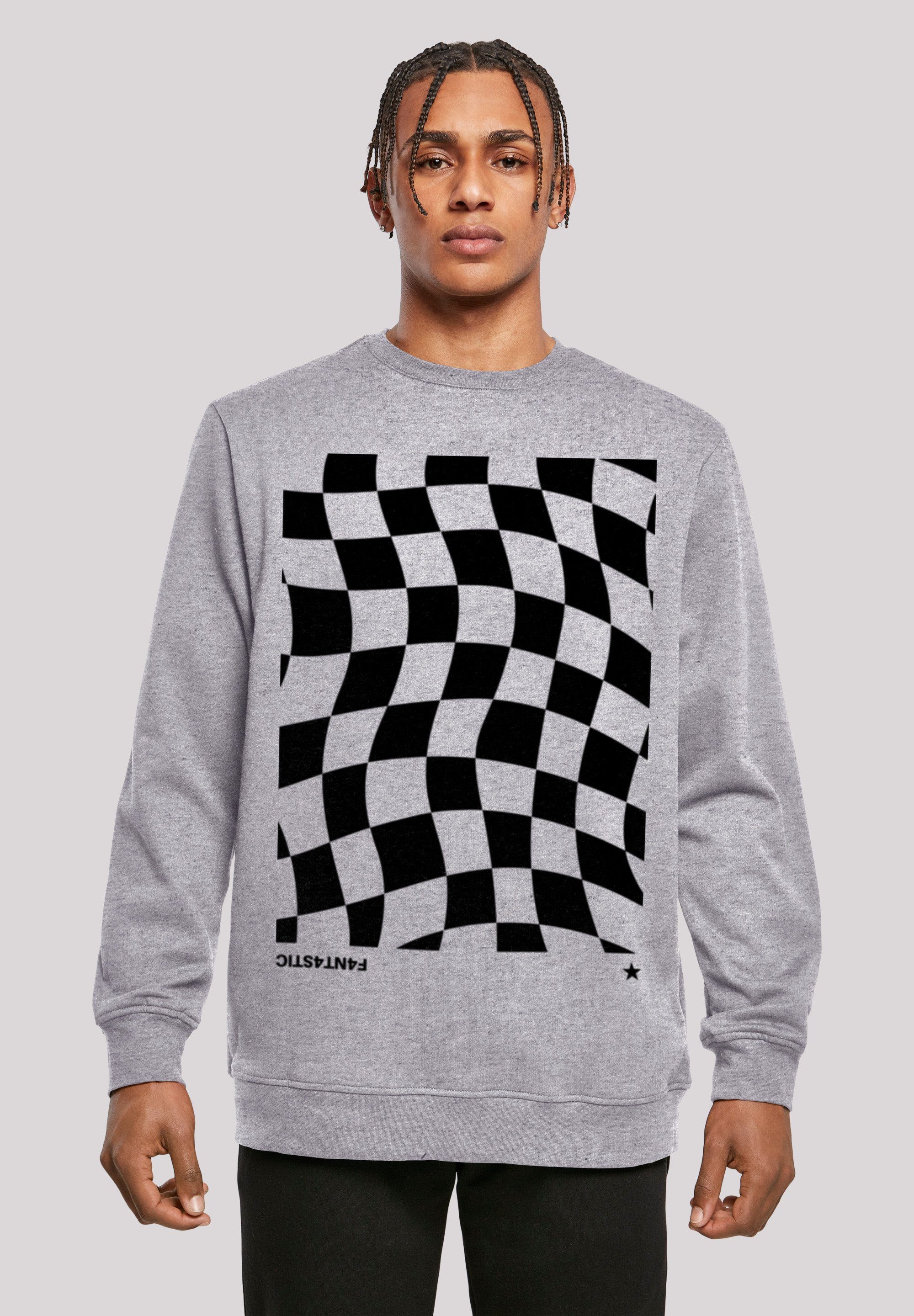 F4NT4STIC Kapuzenpullover "Wavy Schach Muster", Print günstig online kaufen