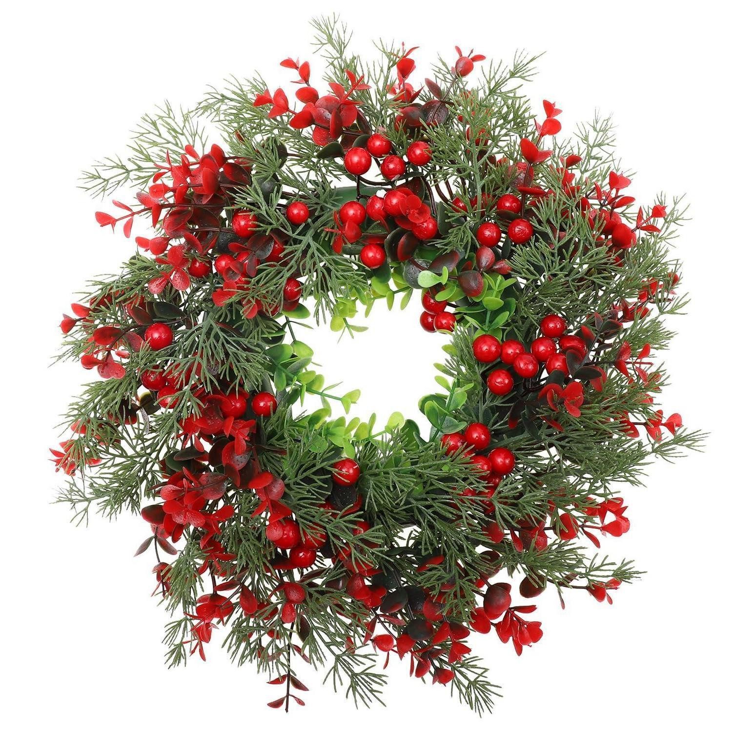 LuxusKollektion Adventskranz Türkranz Beeren Tannengirlande Weihnachten Deko