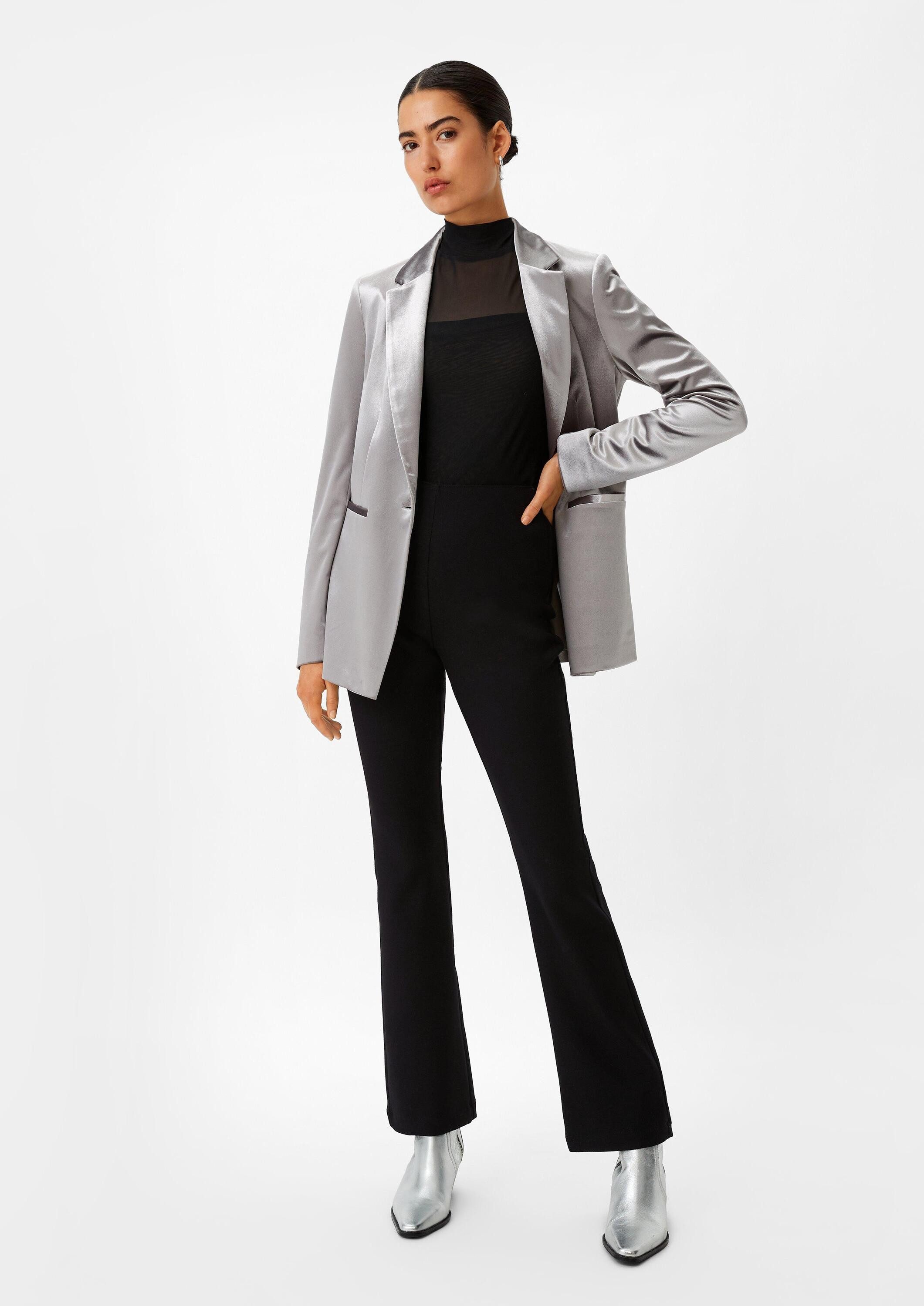 comma Chinos Hose Slim: Hose mit Flared Leg