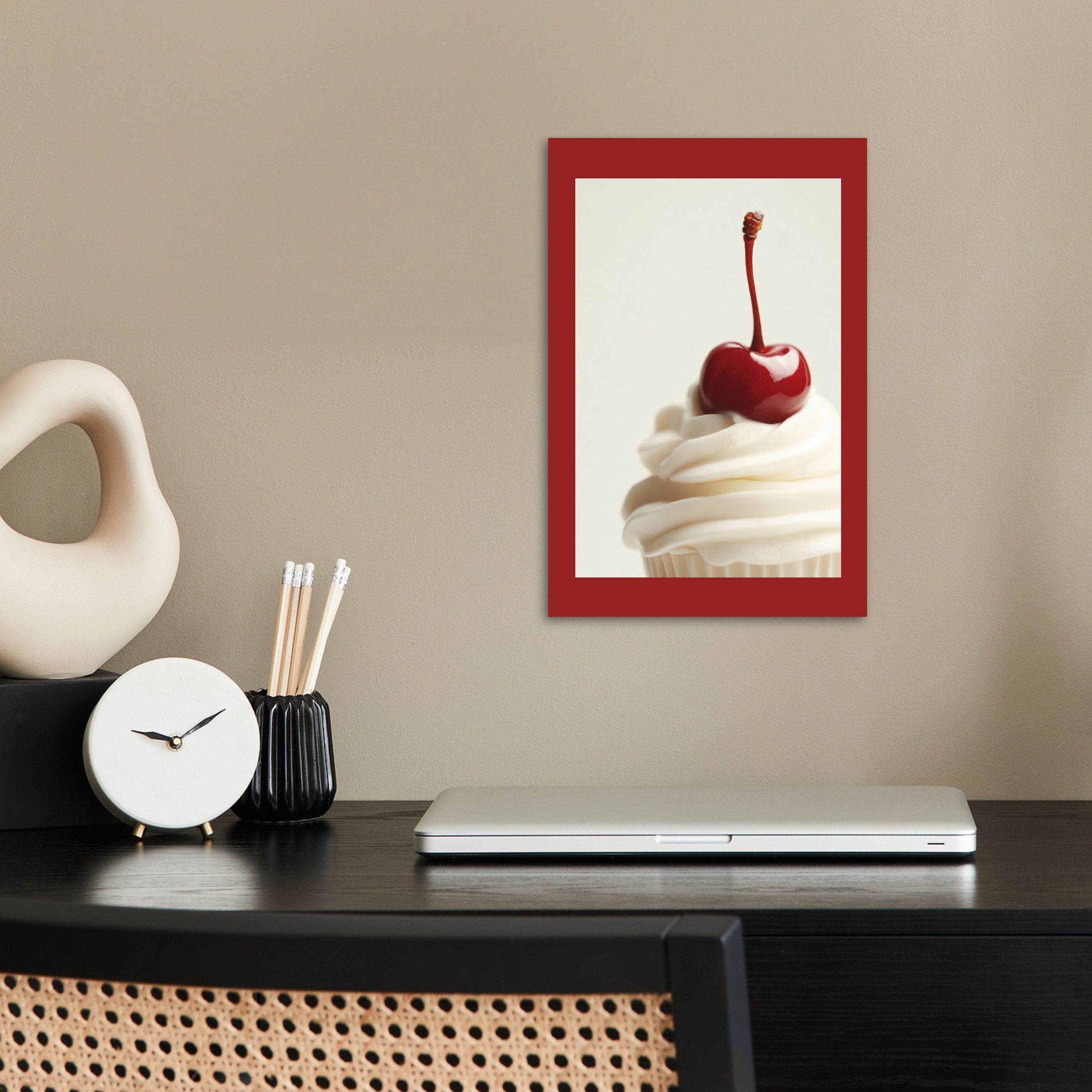 MuchoWow Poster Cupcake - Kirsche - günstig online kaufen