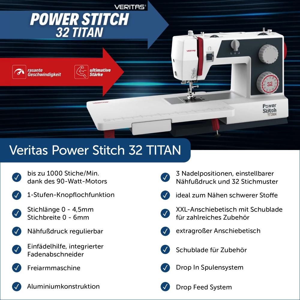 Veritas Nähmaschine - Power Stitch 32 Titan