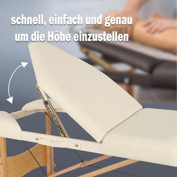 Vesgantti Massageliege Massagetisch klappbar Holz Massagebett, einfacher Transport