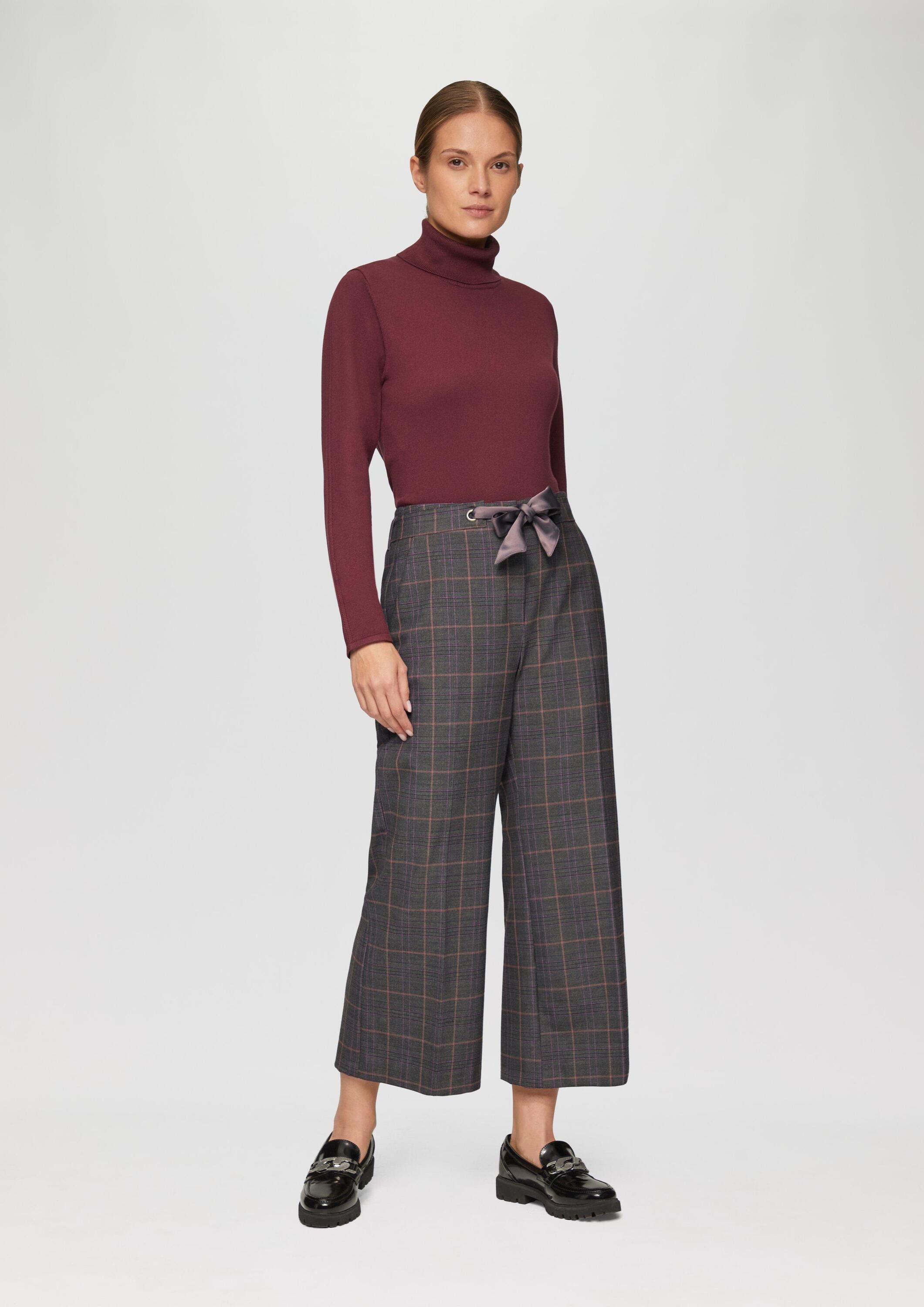 s.Oliver Culotte Hose Karierte Culotte mit günstig online kaufen