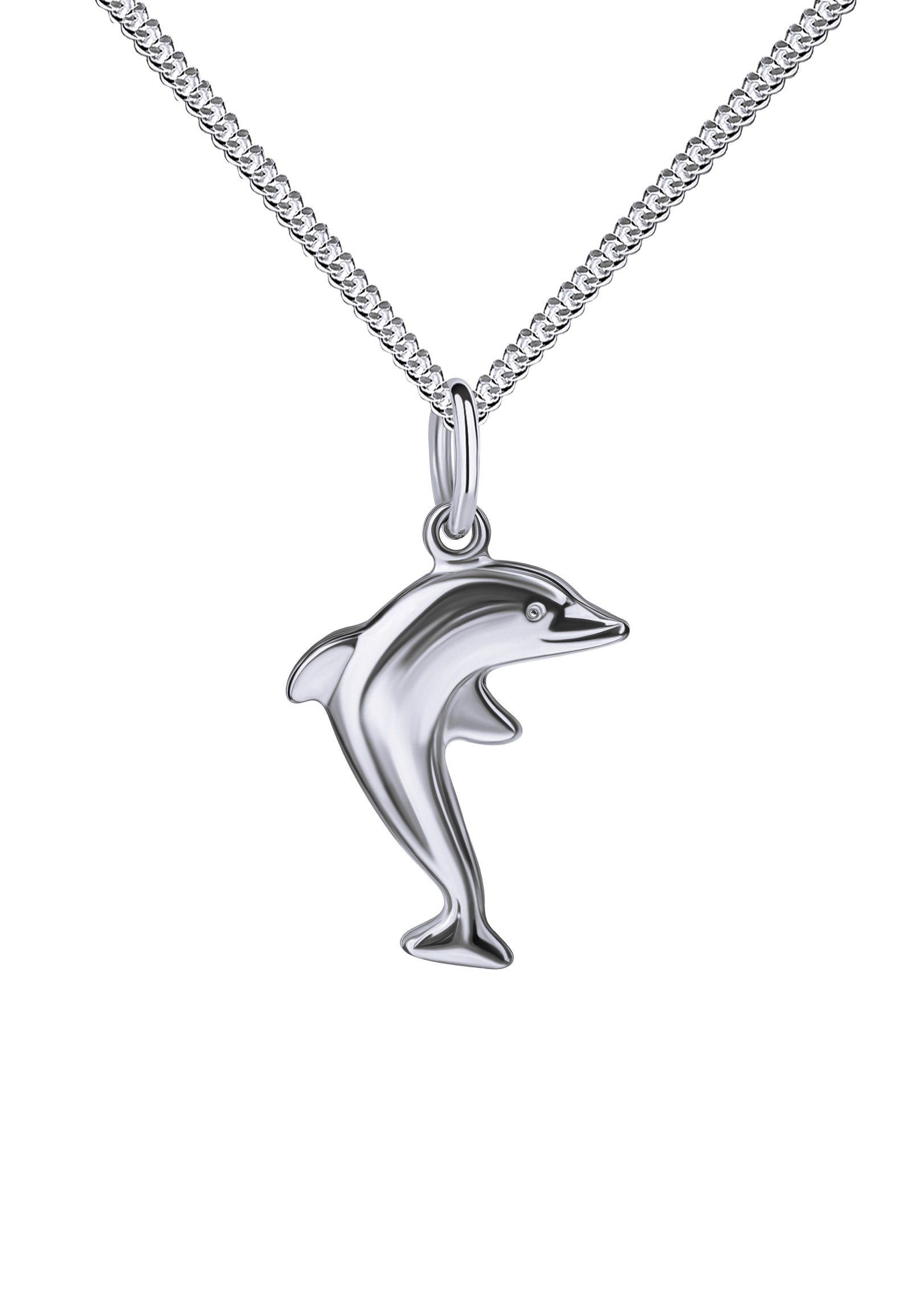 - Kette Mädchen), Anhänger Mit Made Kinder - Delfin cm. (Silberanhänger, mit Kette in Sterlingsilber JEVELION Germany - Länge 70 925 wählbar 36 für -