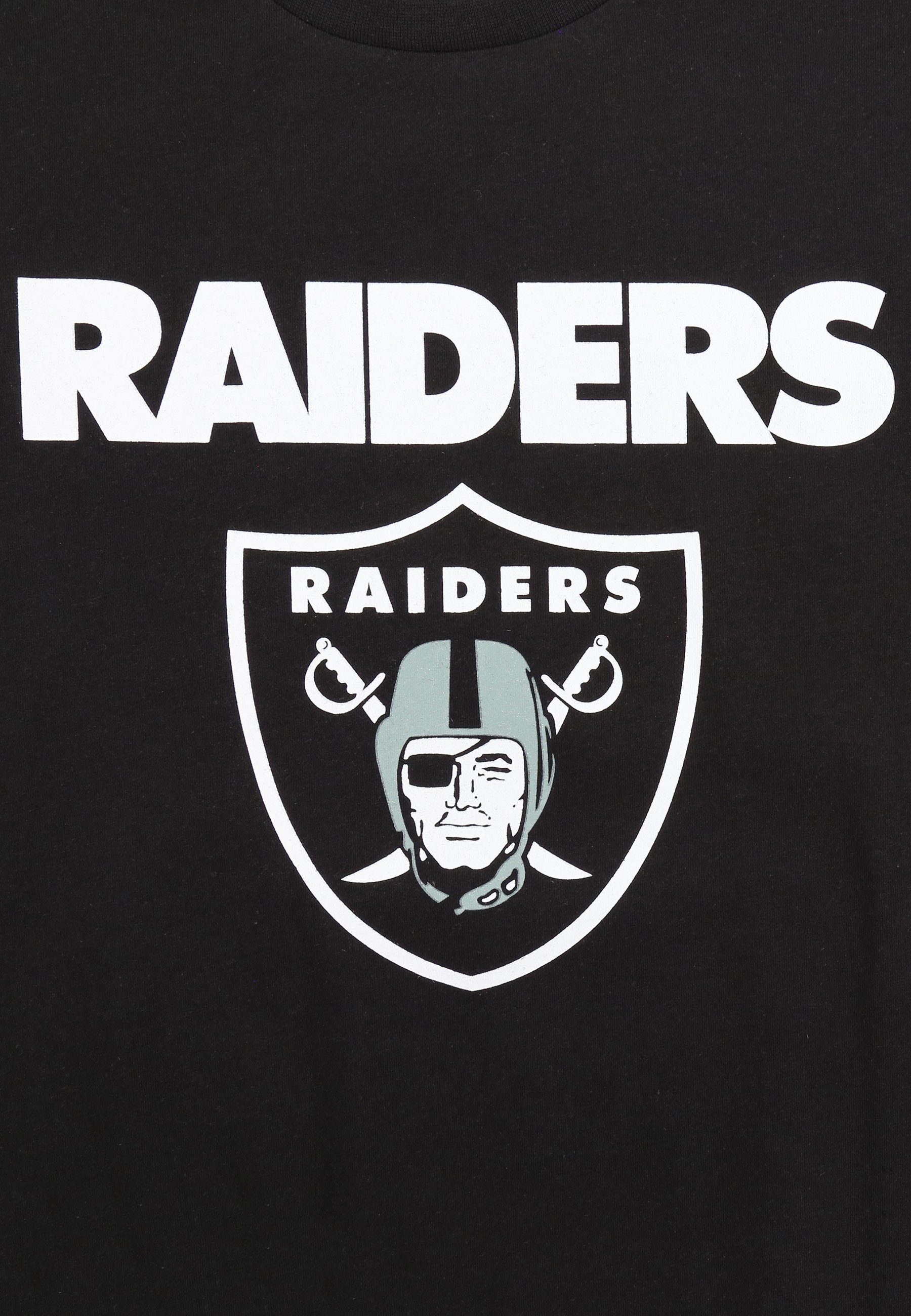 GOTS zertifizierte T-Shirt LOGO RAIDERS NFL Bio-Baumwolle Recovered