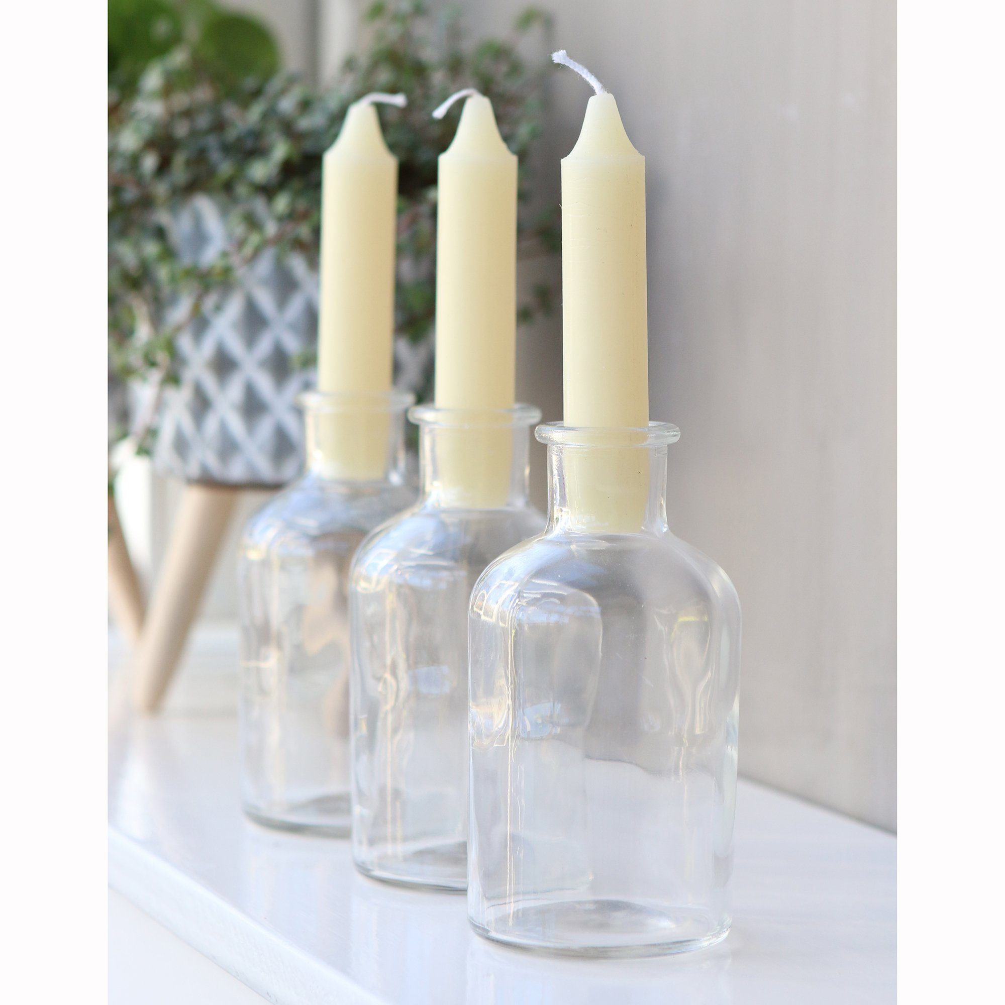 Annastore Spitzkerze 7-tlg. Set Kerzen H 11 cm - Stabkerzen für Flaschen un günstig online kaufen