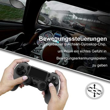 Tadow Gamepad,Game Controller, Wireless Controller für PS4,600mAh,Schwarz PlayStation 4-Controller
