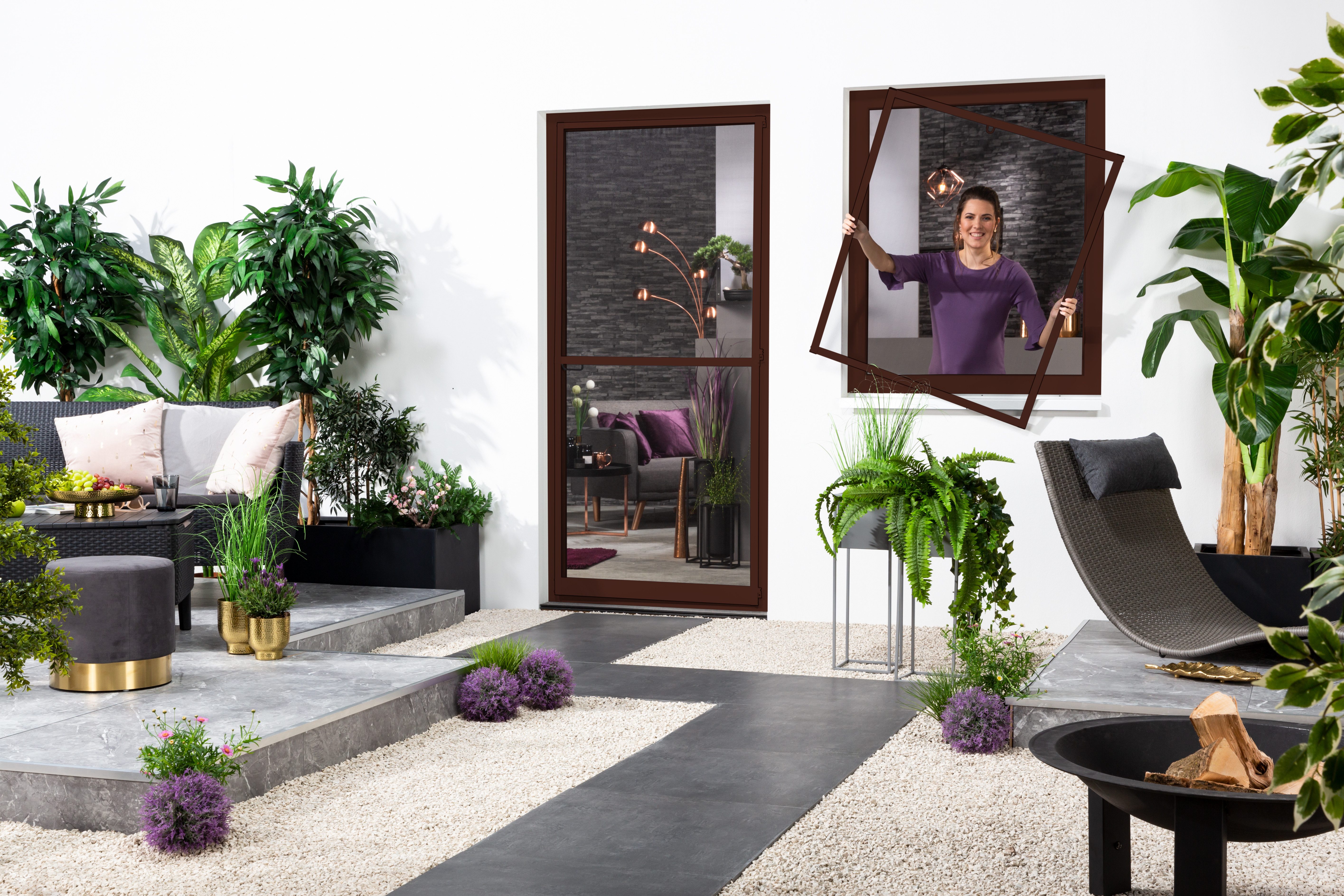 hecht international Insektenschutz-Fensterrahmen MASTER SLIM