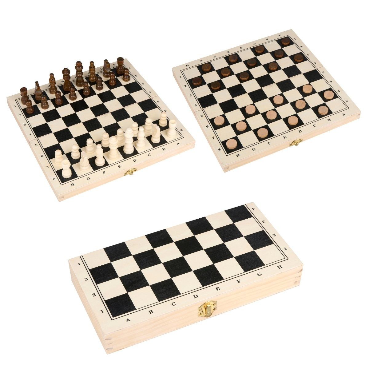 Eddy Toys Spiel Eddy Toys Schach- Und Damespiel Holz