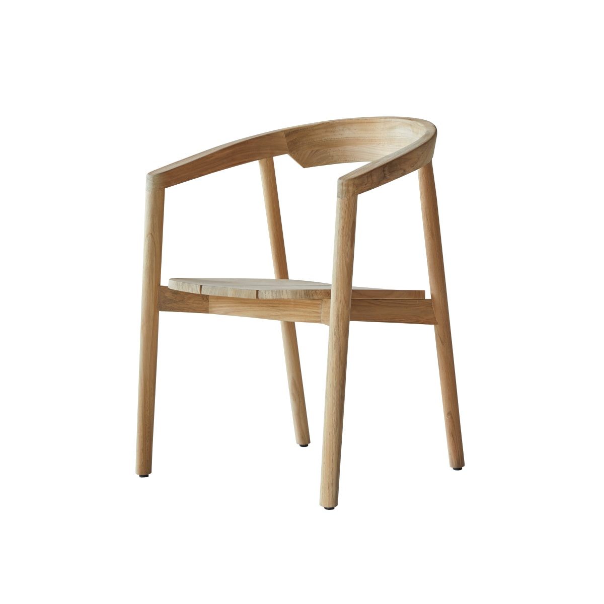 Tikamoon Esszimmerstuhl Stuhl Francia aus massivem Teakholz