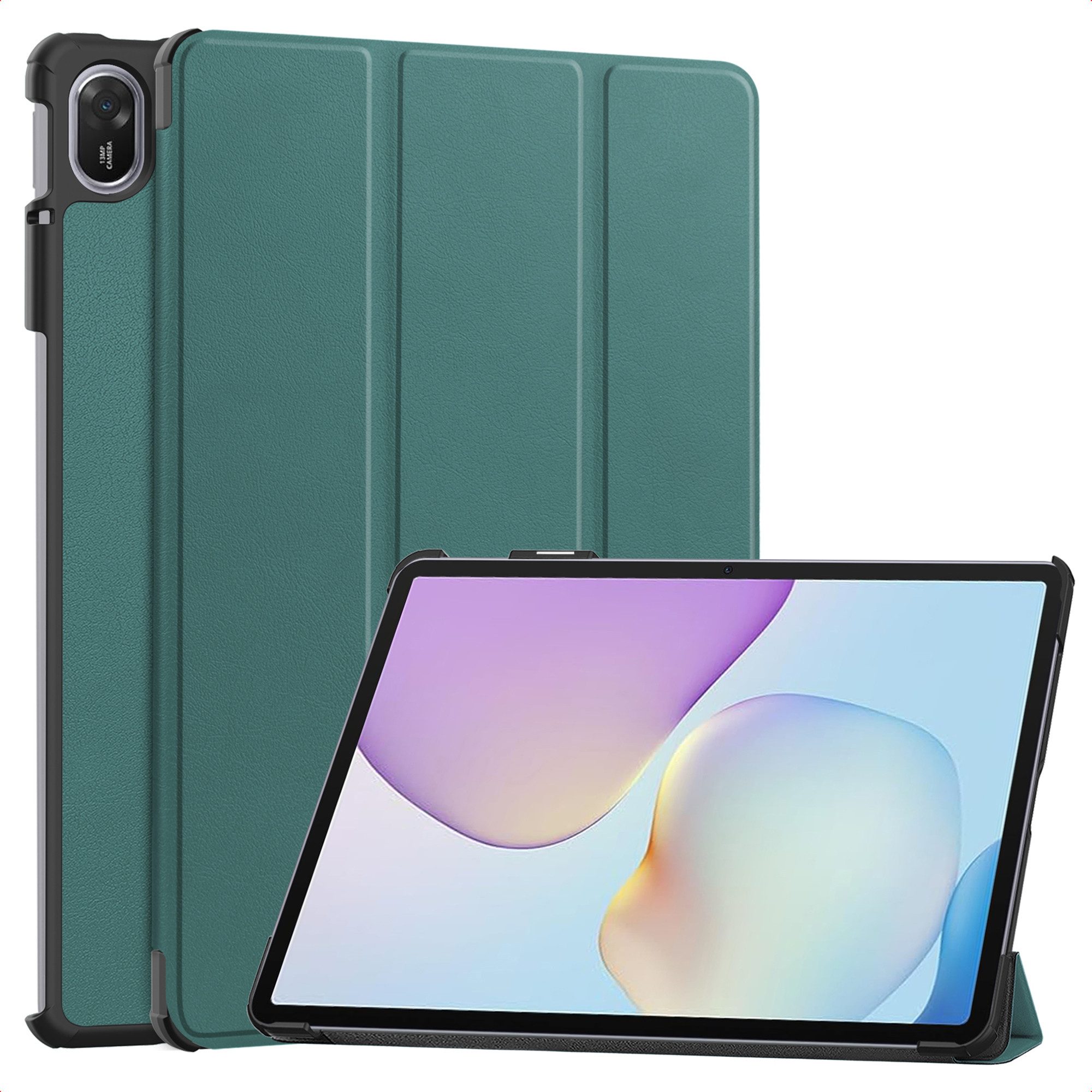 imoshion Tablet-Hülle imoshion Trifold Klapphülle Huawei Matepad 11.5 (2025) - Dunkelgrün, Rundumschutz für dein Tablet durch das Design der Hülle. von imoshion