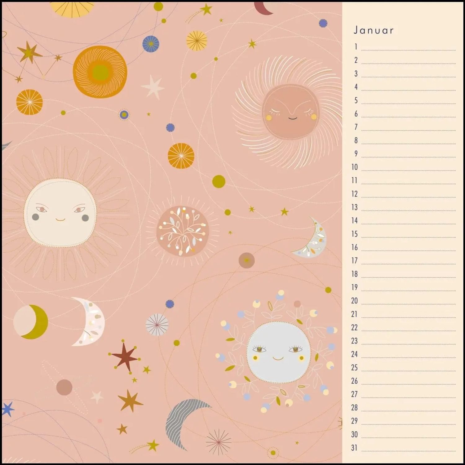 DUMONT Geburtstagskalender Immerwährender Geburtstagskalender - Little Cosmos - Turnowsky -...