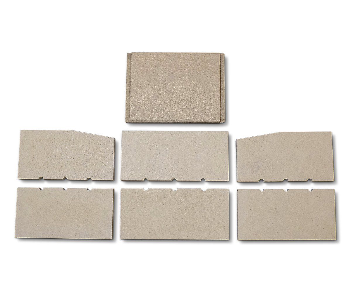 kaminXpert Feuerraumplatten für Fireplace Kuba Kaminofen Ersatzteil Feuerraumauskleidung