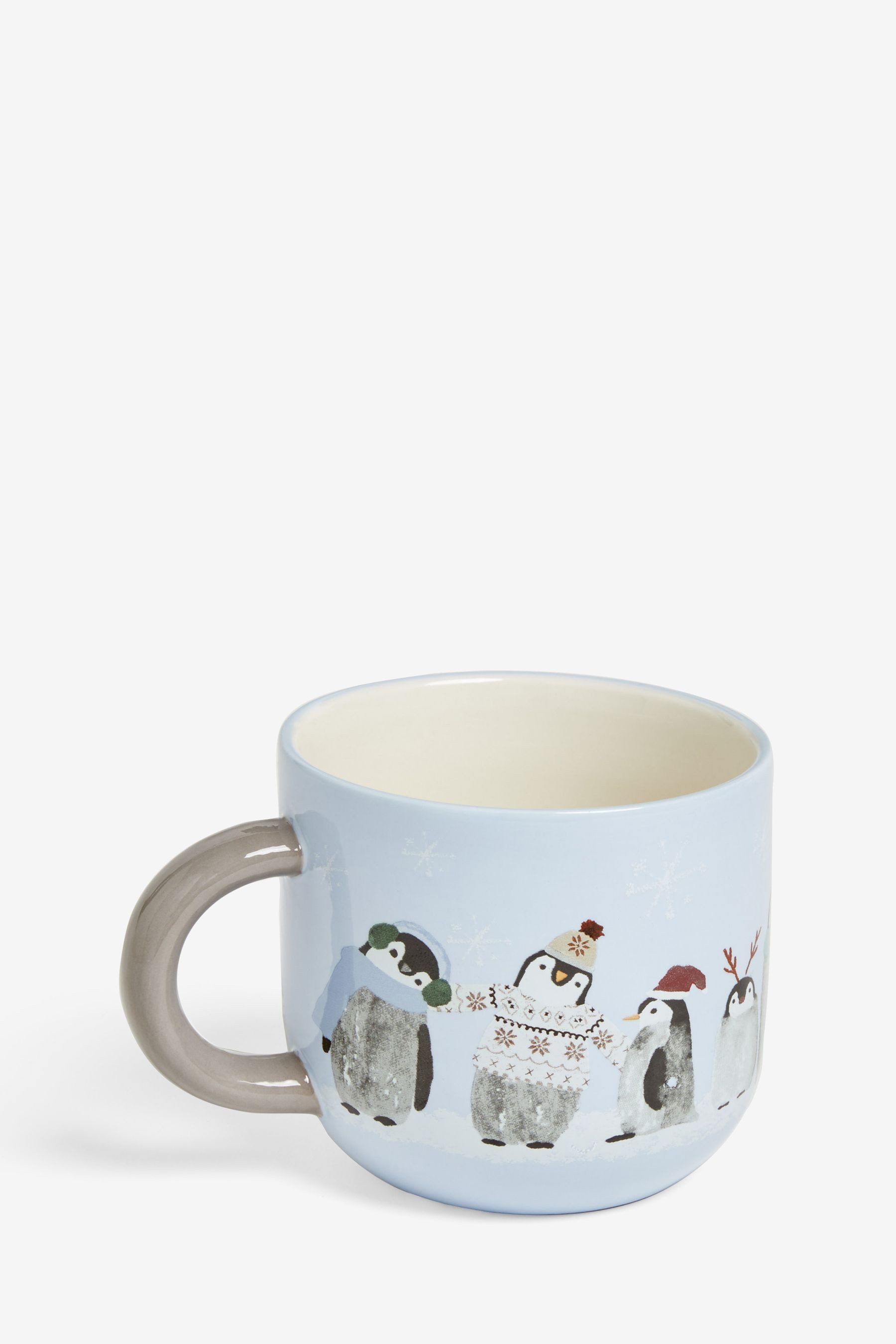 Next Becher Henkeltassen im 2er-Set, Pinguin, Steingut, Trinkbecher