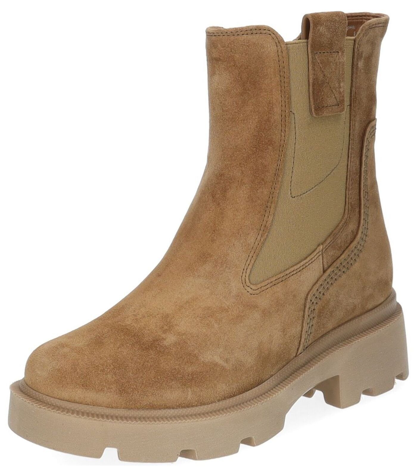 Gabor Stiefelette Veloursleder/Textil Stiefelette Mittelbraun | Stiefeletten