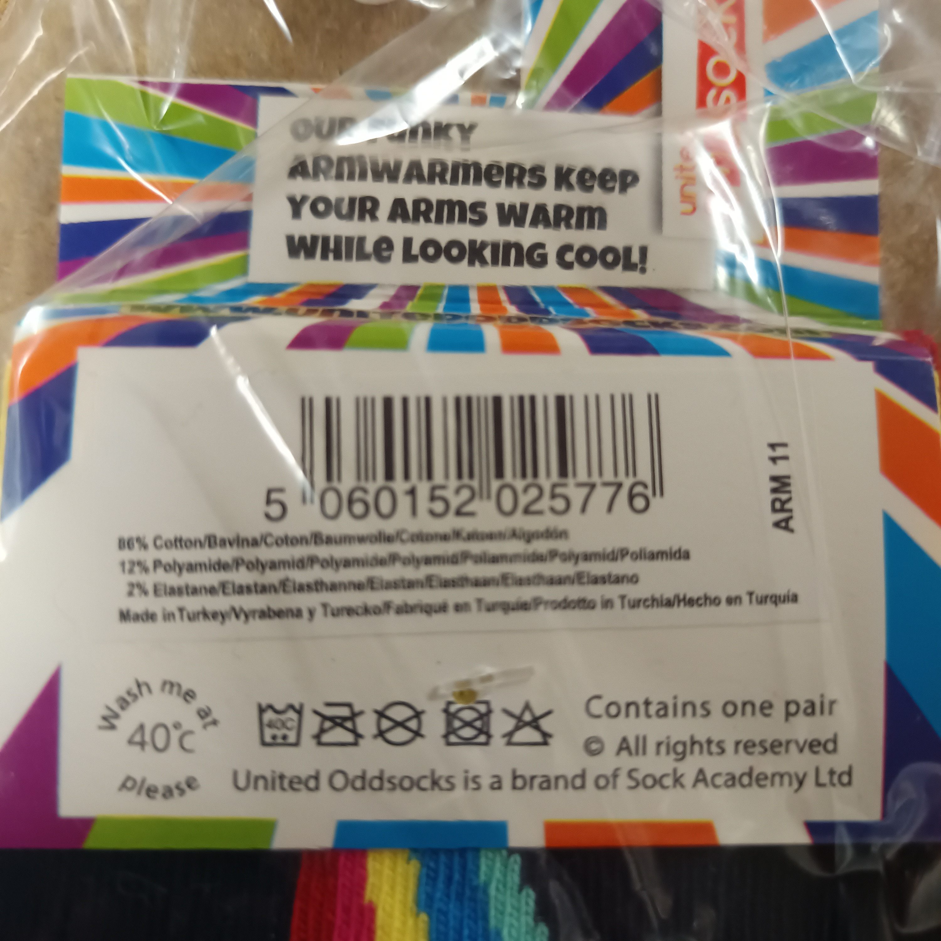 United Oddsocks Armstulpen Rainbow Armstulpen im Paar