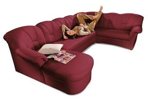 DOMO collection Wohnlandschaft "Papenburg, zeitlose Rückensteppung, elegant günstig online kaufen