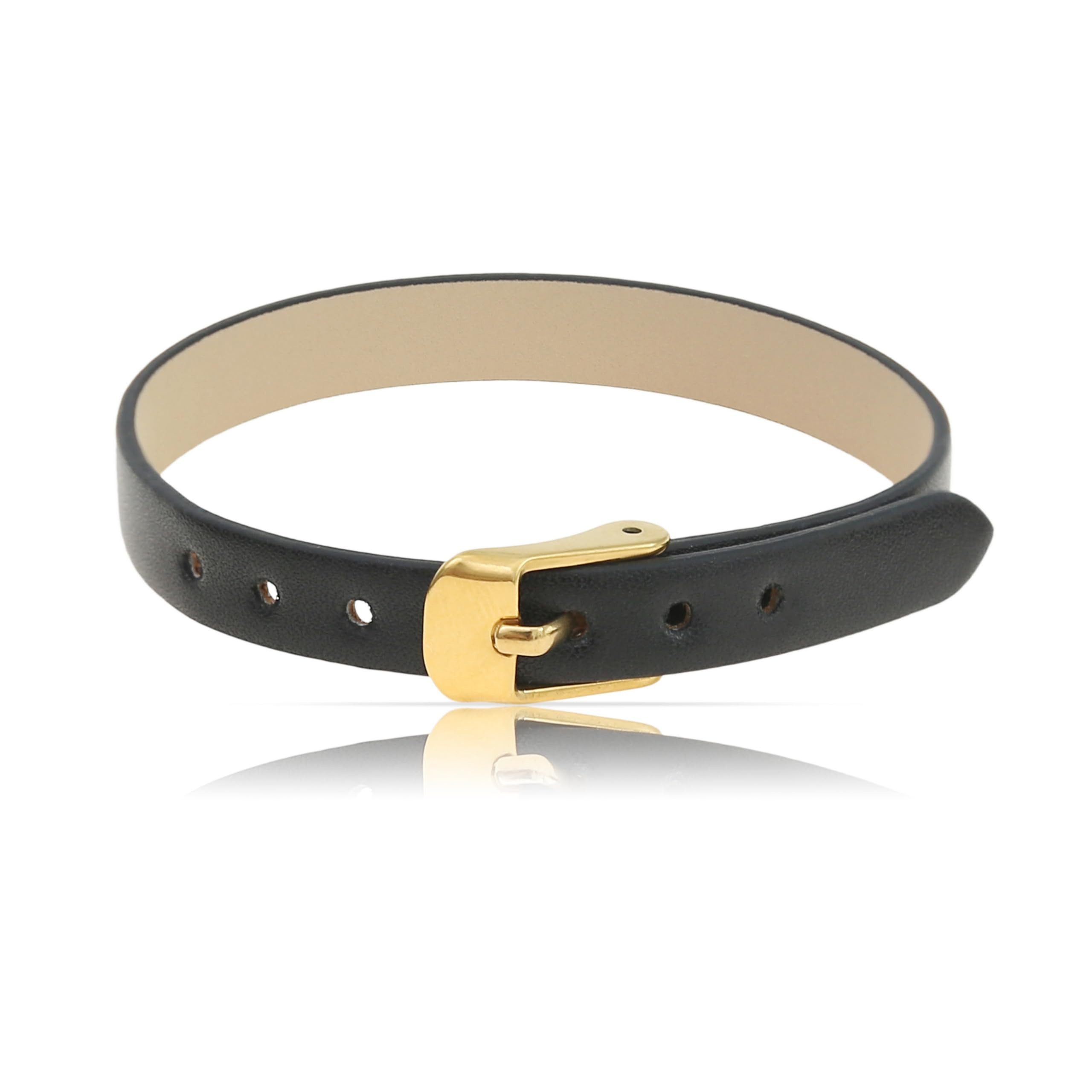 Made by Nami Lederarmband Herren Braun/Schwarz - Verstellbar mit Schnalle, günstig online kaufen