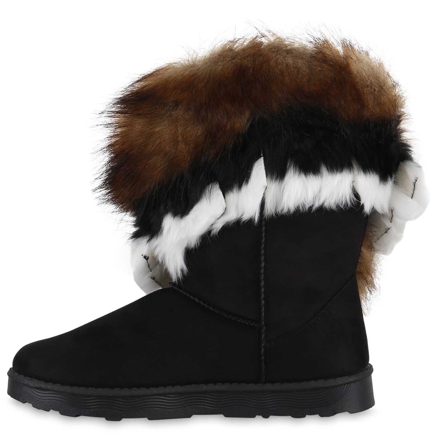 VAN HILL 839605 Winterstiefelette Damen Warm Gefütterte Winter Boots Stiefe günstig online kaufen