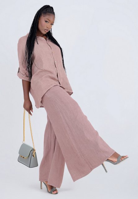 YC Fashion & Style Leinenhose mit hohem Smokbund – bequem & stylisch aus Le günstig online kaufen