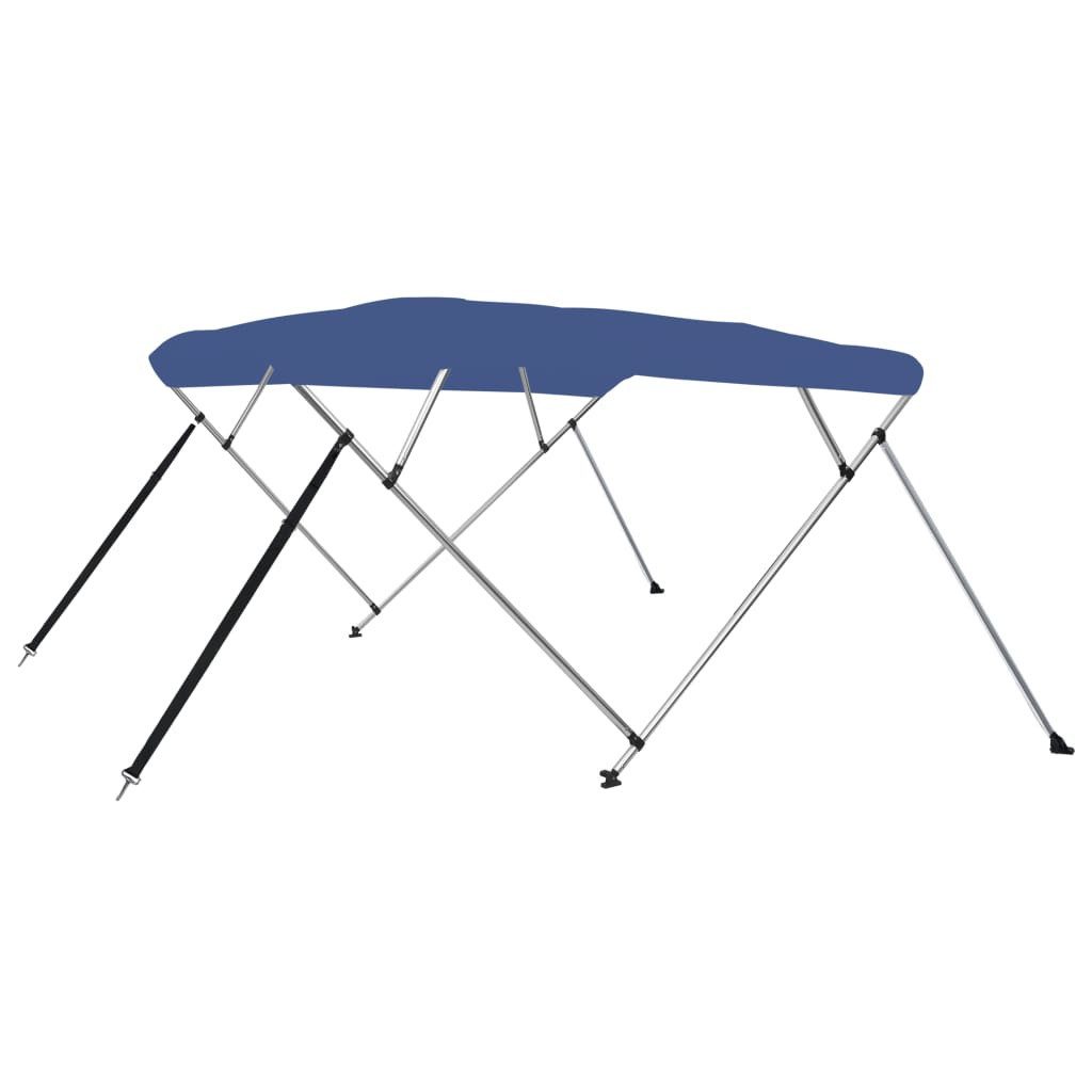 Schutzplane 4-Bow Bimini Top Blau 243x210x137 cm