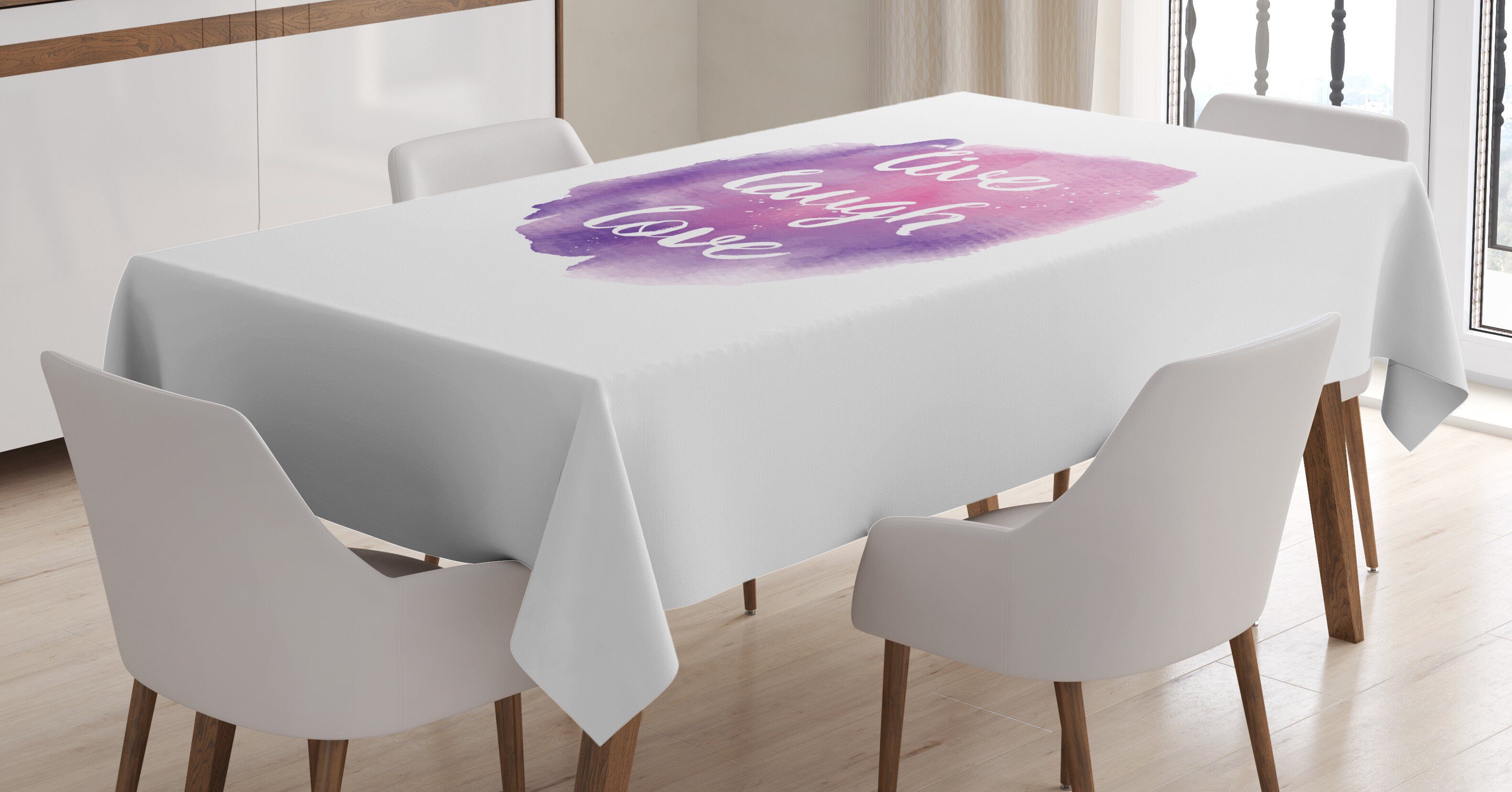 Abakuhaus Tischdecke Farbfest Waschbar geeignet Liebe Abstrakt den Klare Lebe Für Außen lache Bereich Splash Farben
