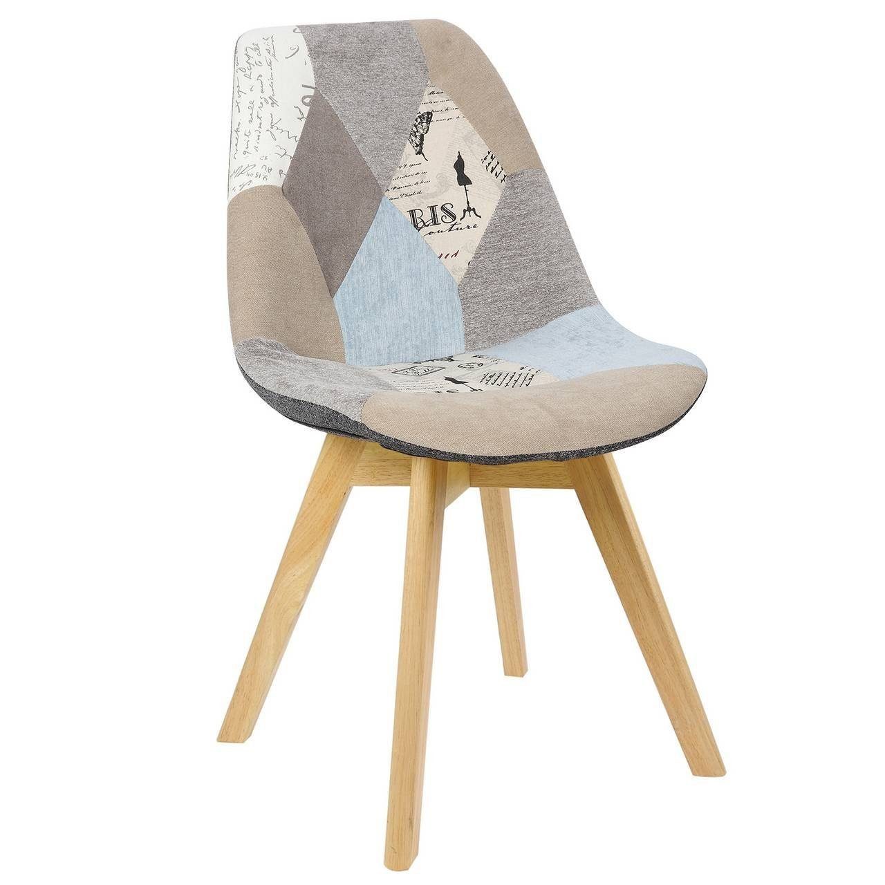 Woltu Esszimmerstuhl (1 St), Patchwork Wohnzimmerstühle mehrfarbige Stühle  mit Rückenlehne Leinen Stoff Holzbeine online kaufen | OTTO