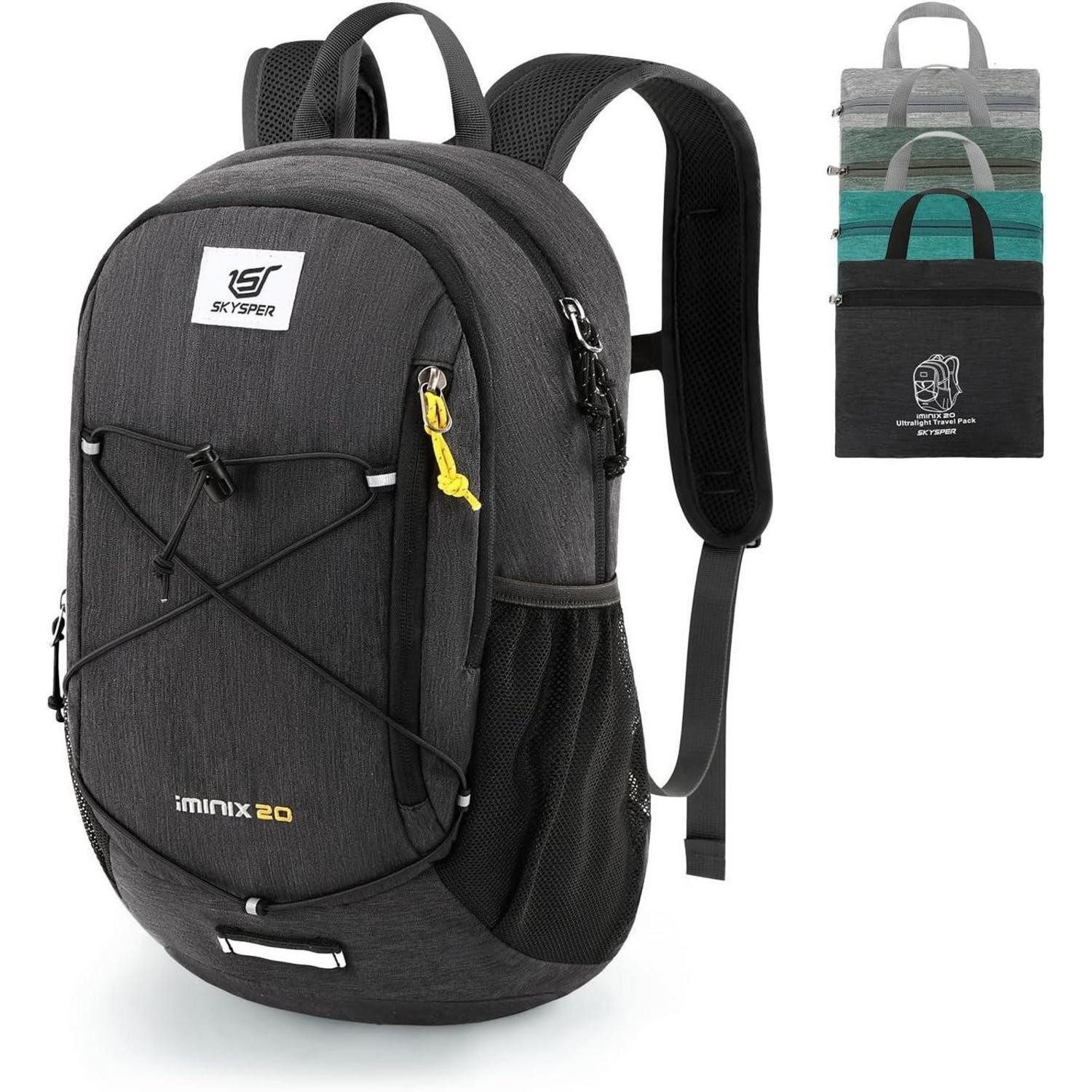 Wanderrucksack 20L Faltbarer Wanderrucksack Ultraleicht Outdoor Camping Rucksack