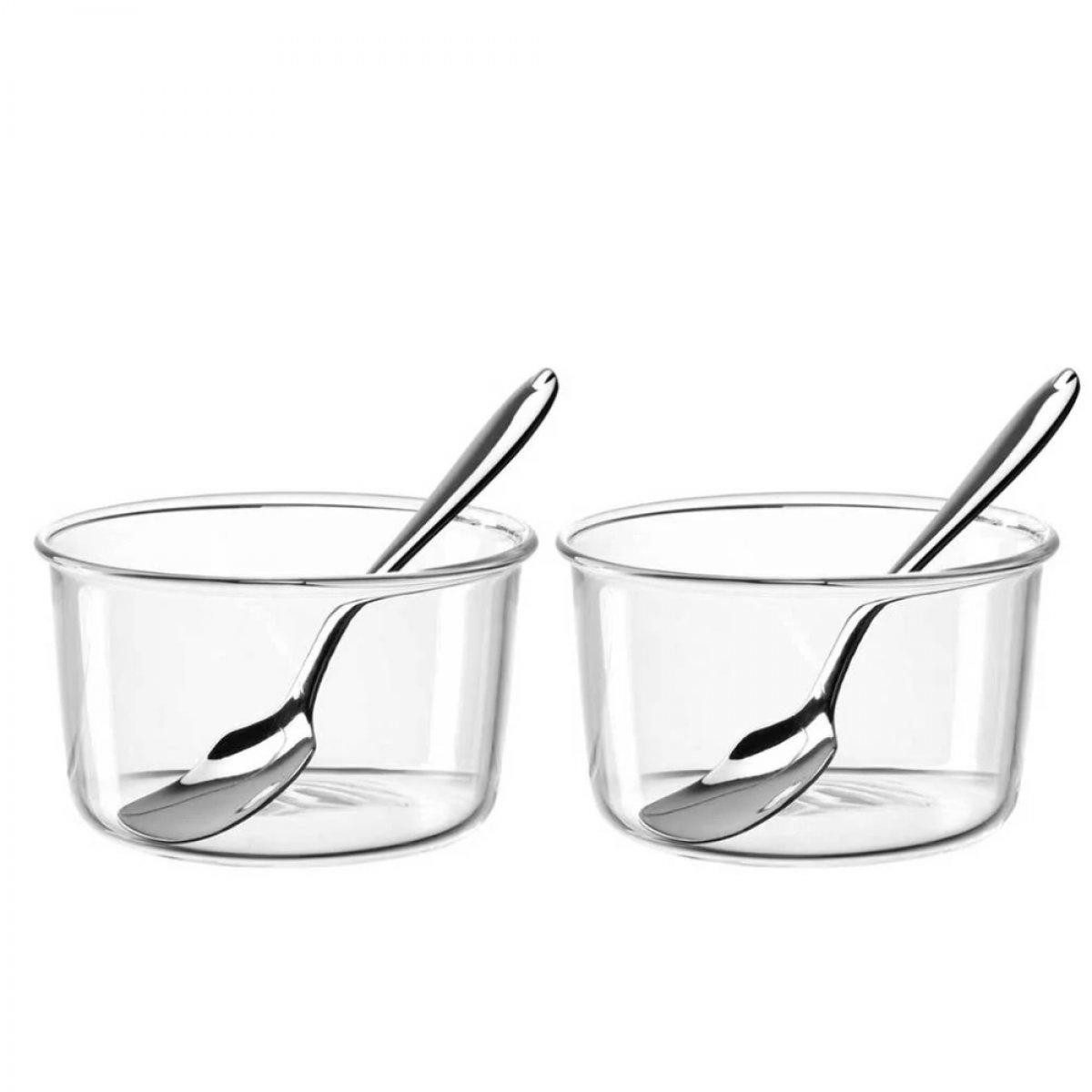 LEONARDO Schüssel Leonardo Schale Vetro (9,3x5,5cm) (4-teilig)