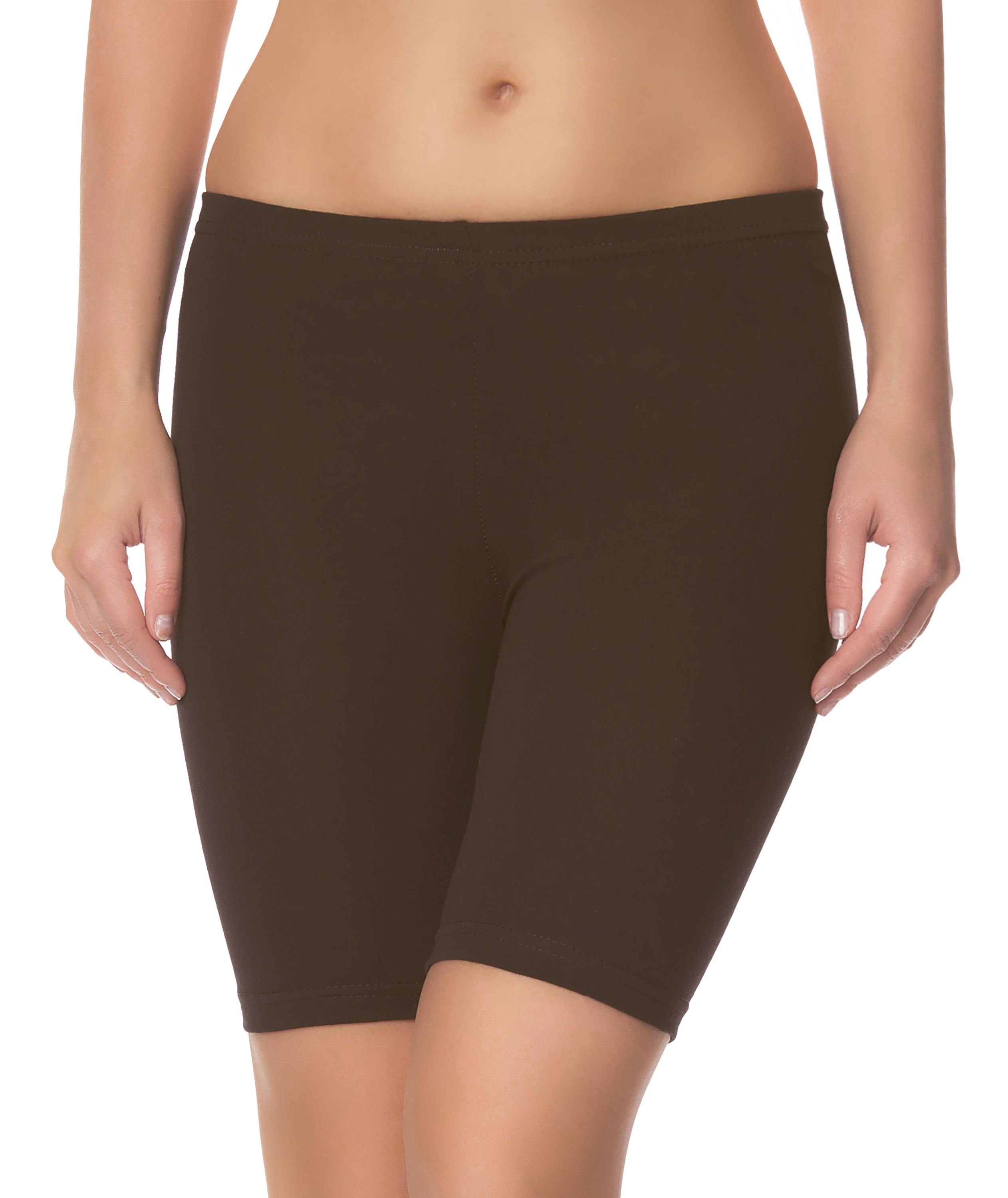 Ladeheid Leggings Damen Shorts Radlerhose Unterhose Hotpants kurze Hose Boxer LAMA04 (1-tlg) elastischer Bund