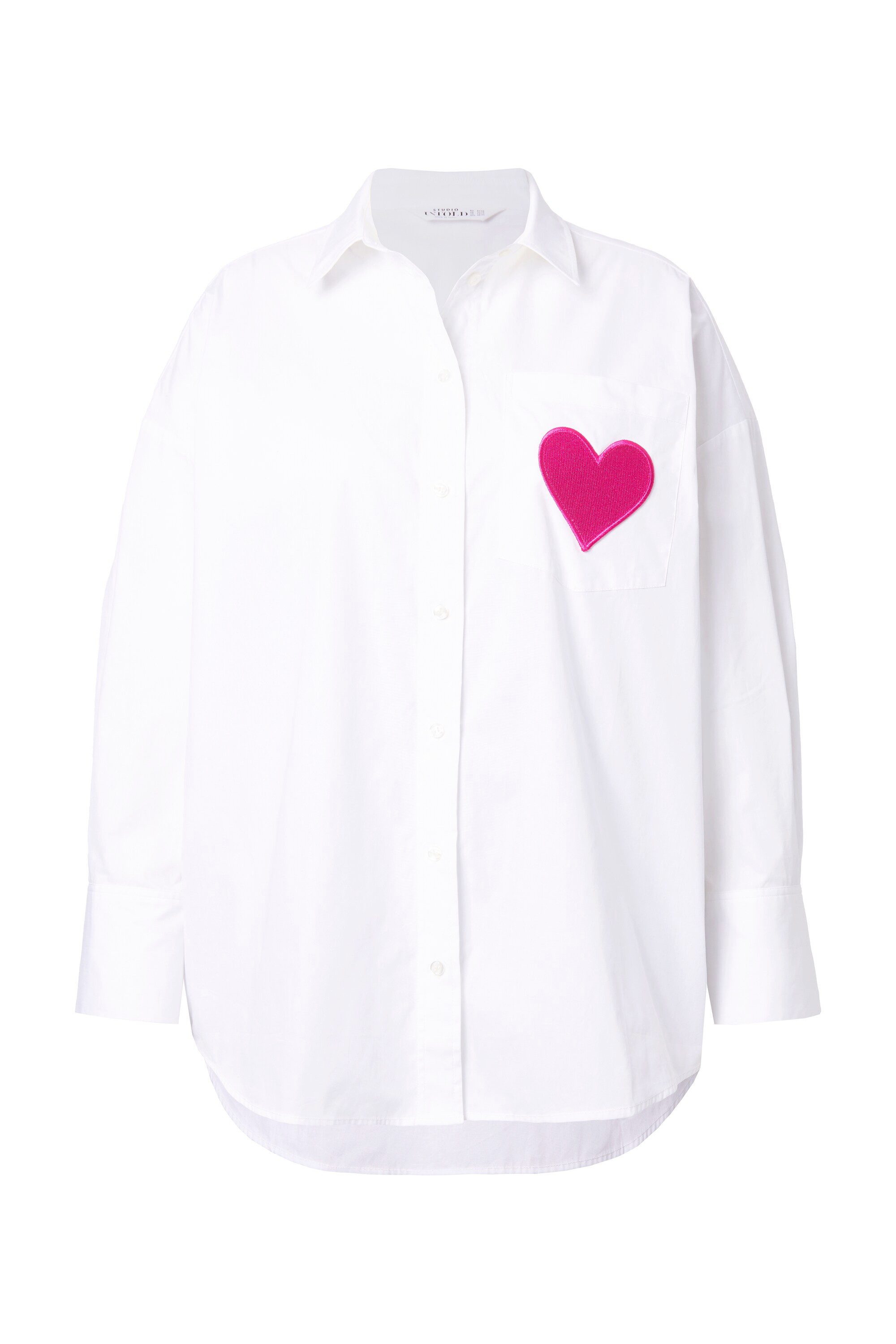 Studio Untold Hemdbluse Hemdbluse oversized Rückenprint günstig online kaufen