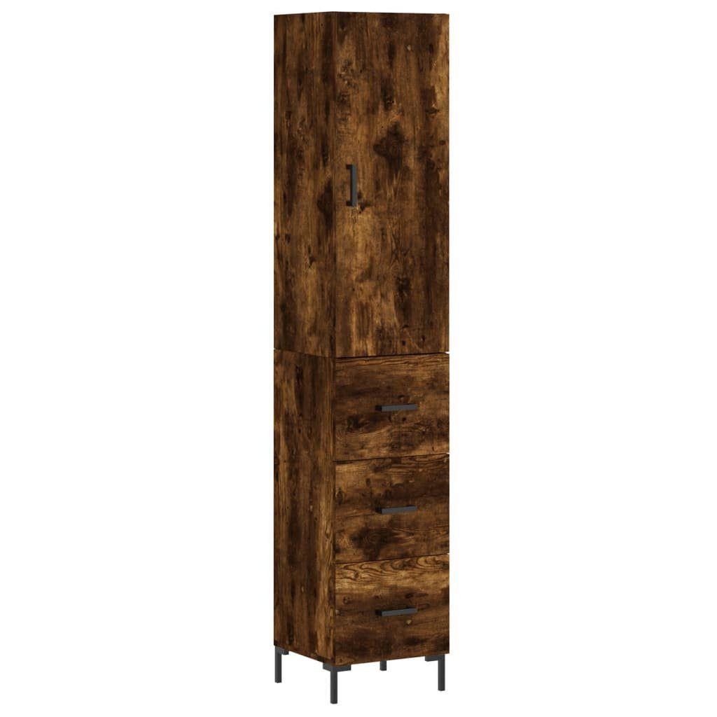 vidaXL Highboard Highboard Räuchereiche 34,5x34x180 cm günstig online kaufen