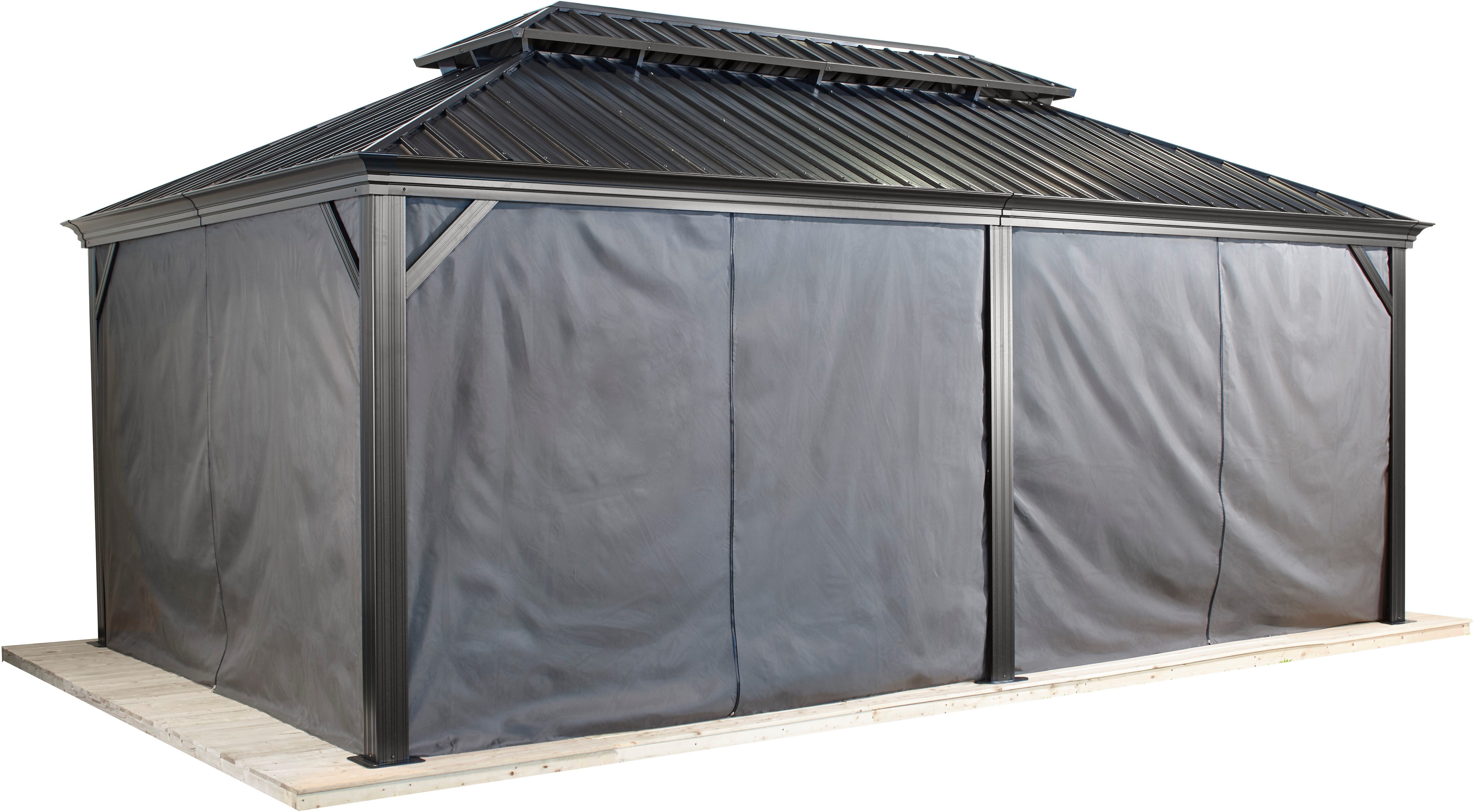 Sojag Pavillon Messina, (Set), BxTxH: 598x363x307 cm, inkl. Westmann Heizstrahler und Moskitonetz