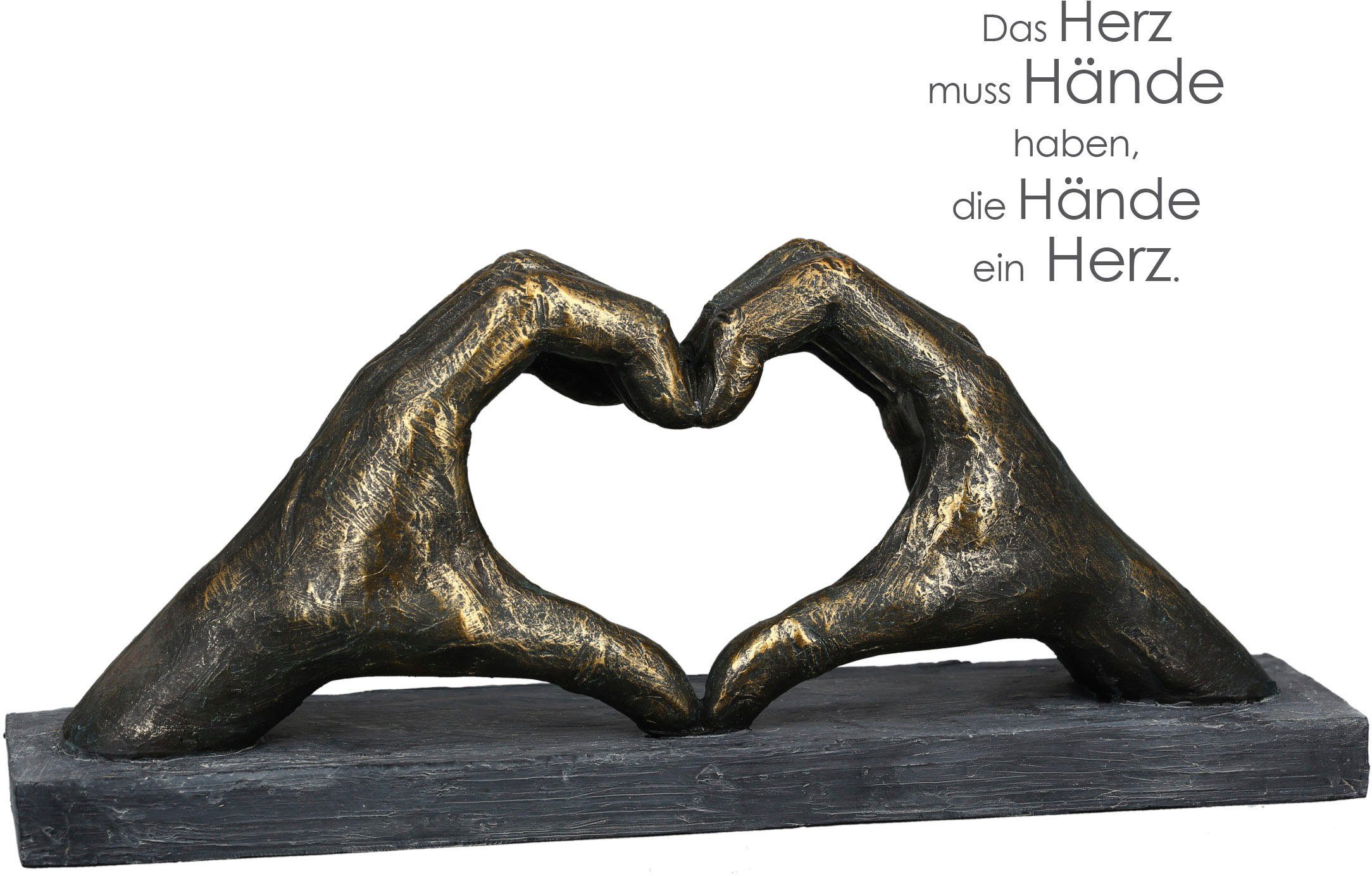 (1 St) Händen" aus "Herz Casablanca Skulptur by Wanddekoobjekt Gilde